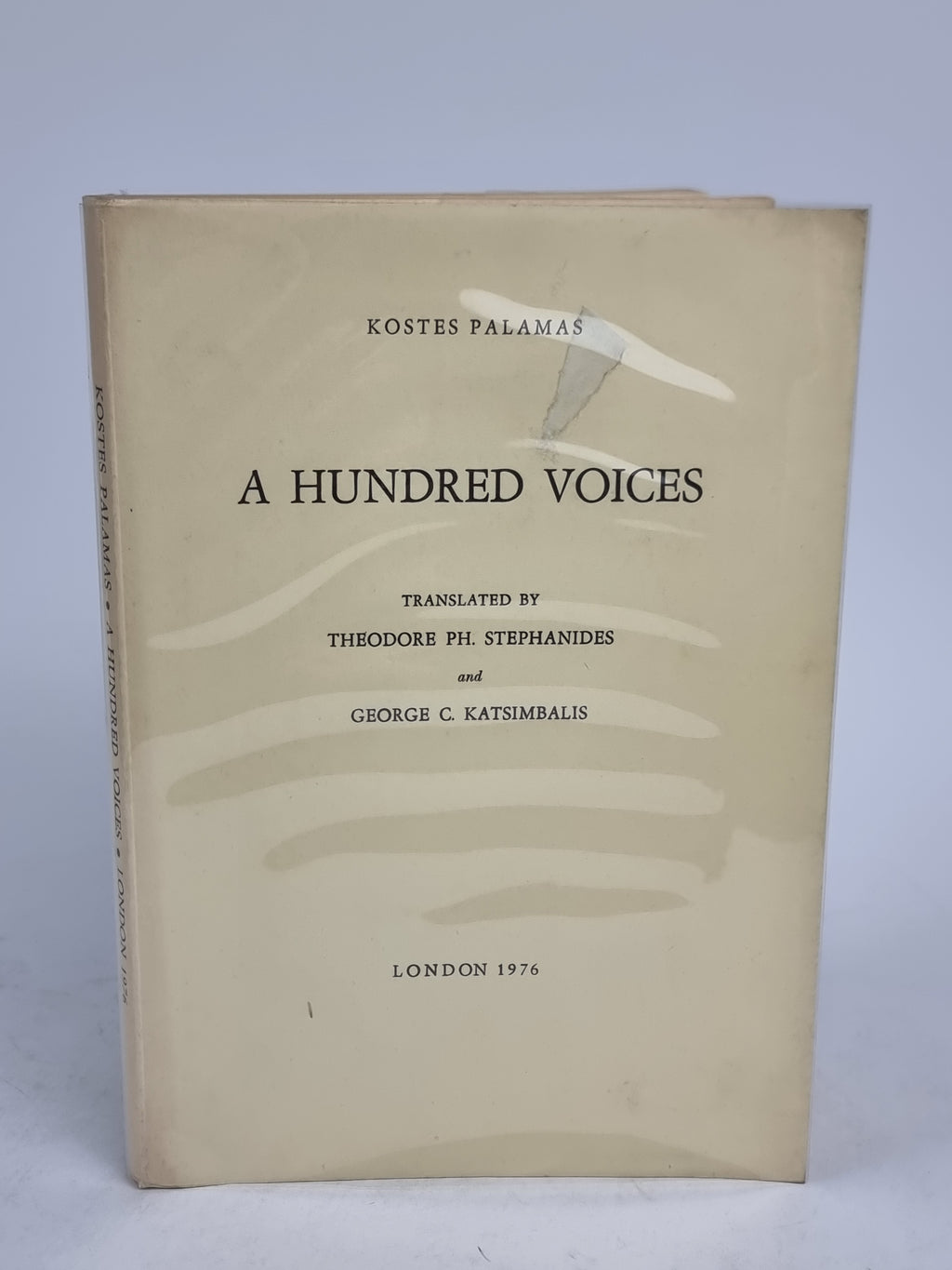 A Hundred Voices, Kostes Palamas — 1st Edition Thus