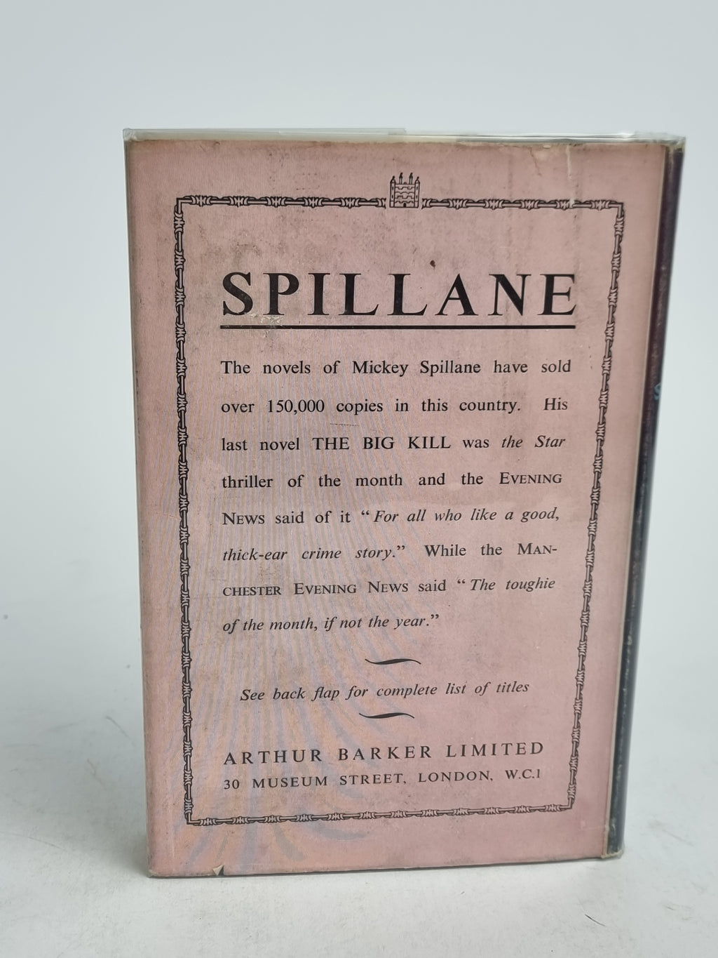 The Long Wait, Mickey Spillane — 2nd Impression