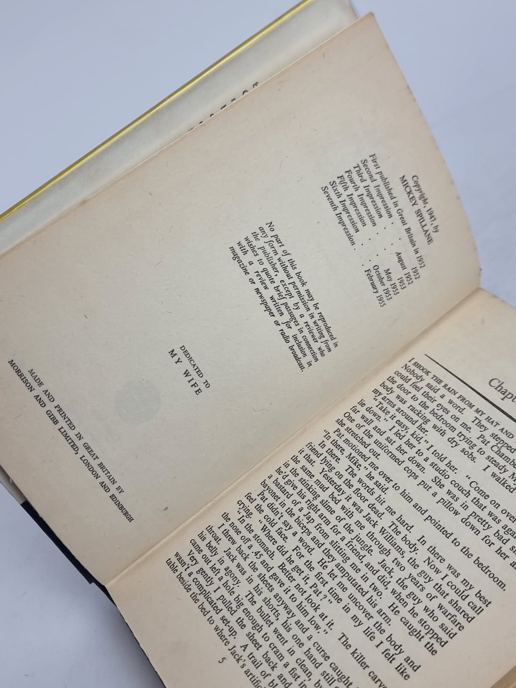 I, The Jury, Mickey Spillane — 7th Impression