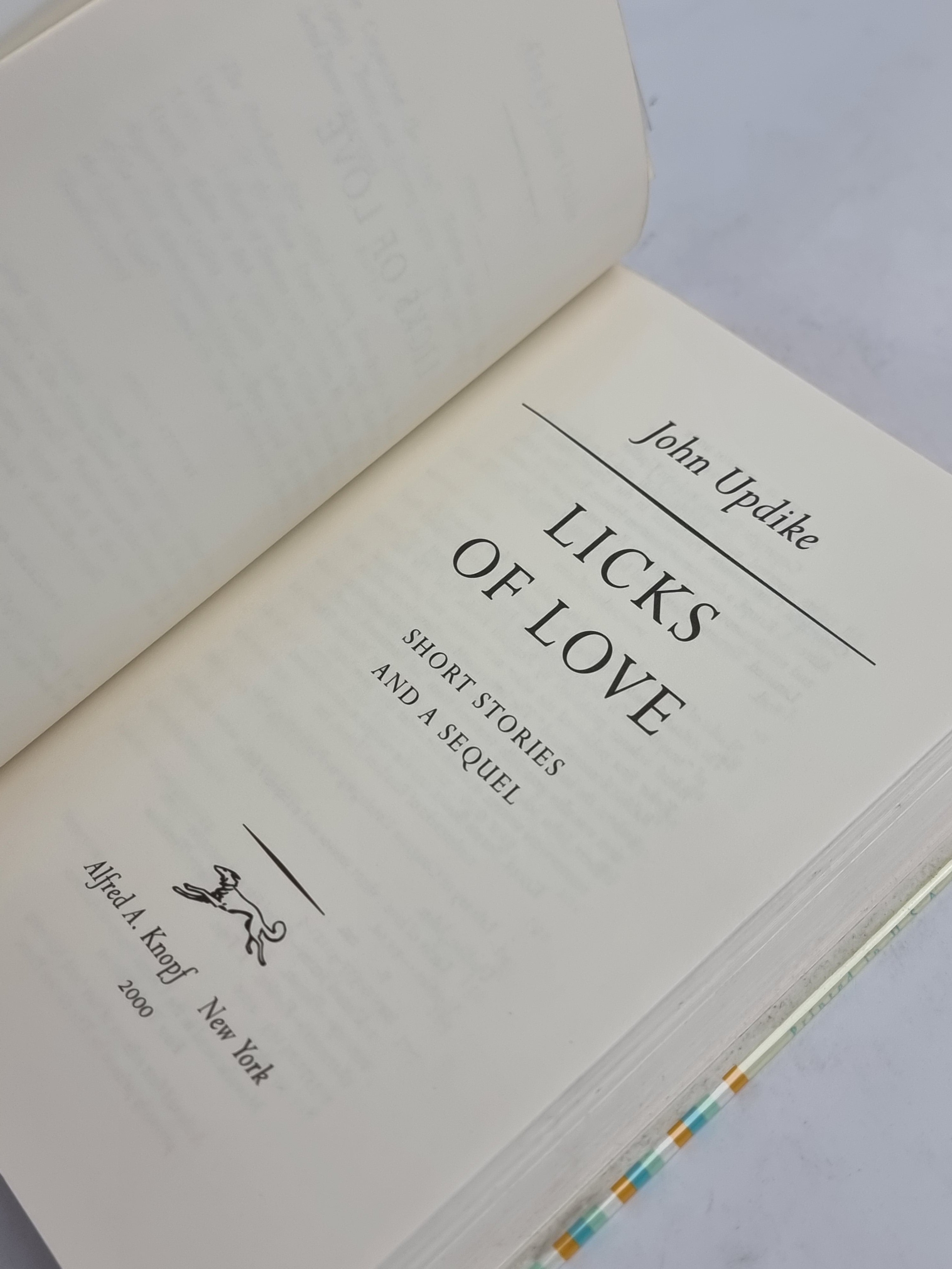Licks of Love: Short Stories and a Sequel, "Rabbit Remembered", John Updike