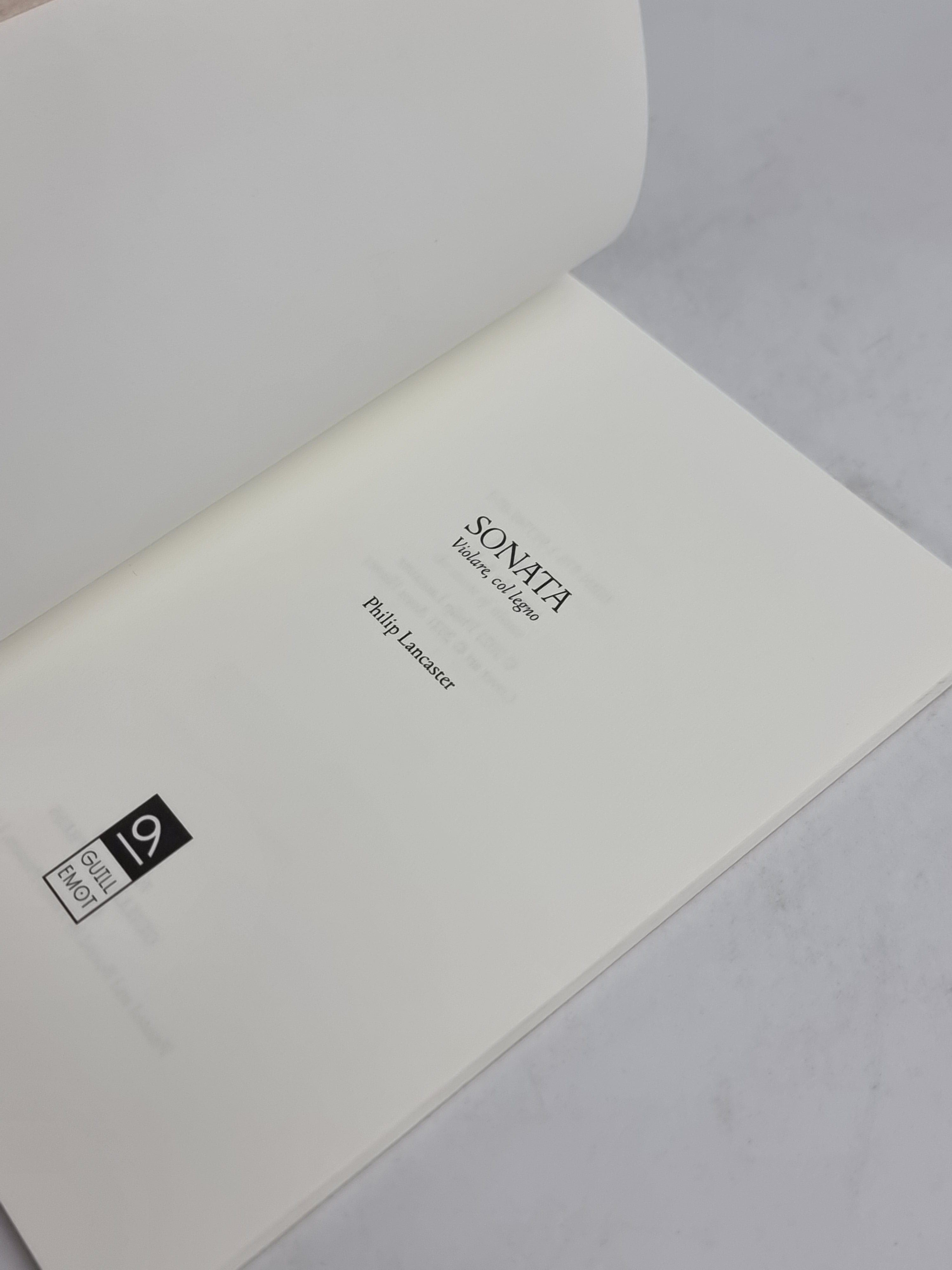 Sonata: Violare, col legno, Philip Lancaster — 1st Edition