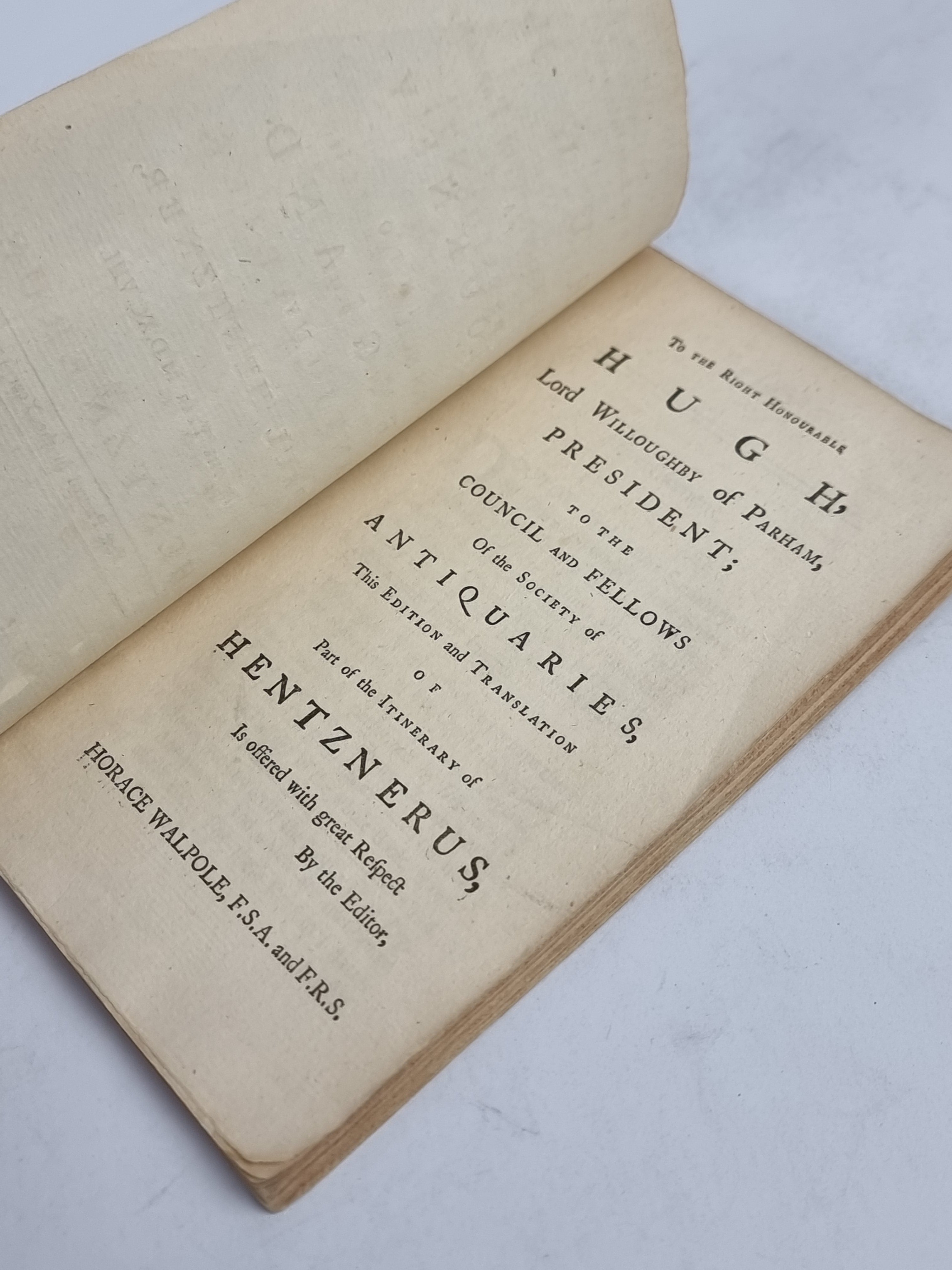 A Journey into England, Paul Hentzner — Early Reprint Edition