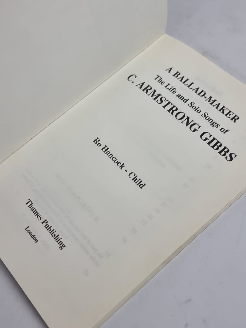 A Ballad-Maker: The Life and Solo Songs of C. Armstrong Gibbs, Ro Hancock-Child