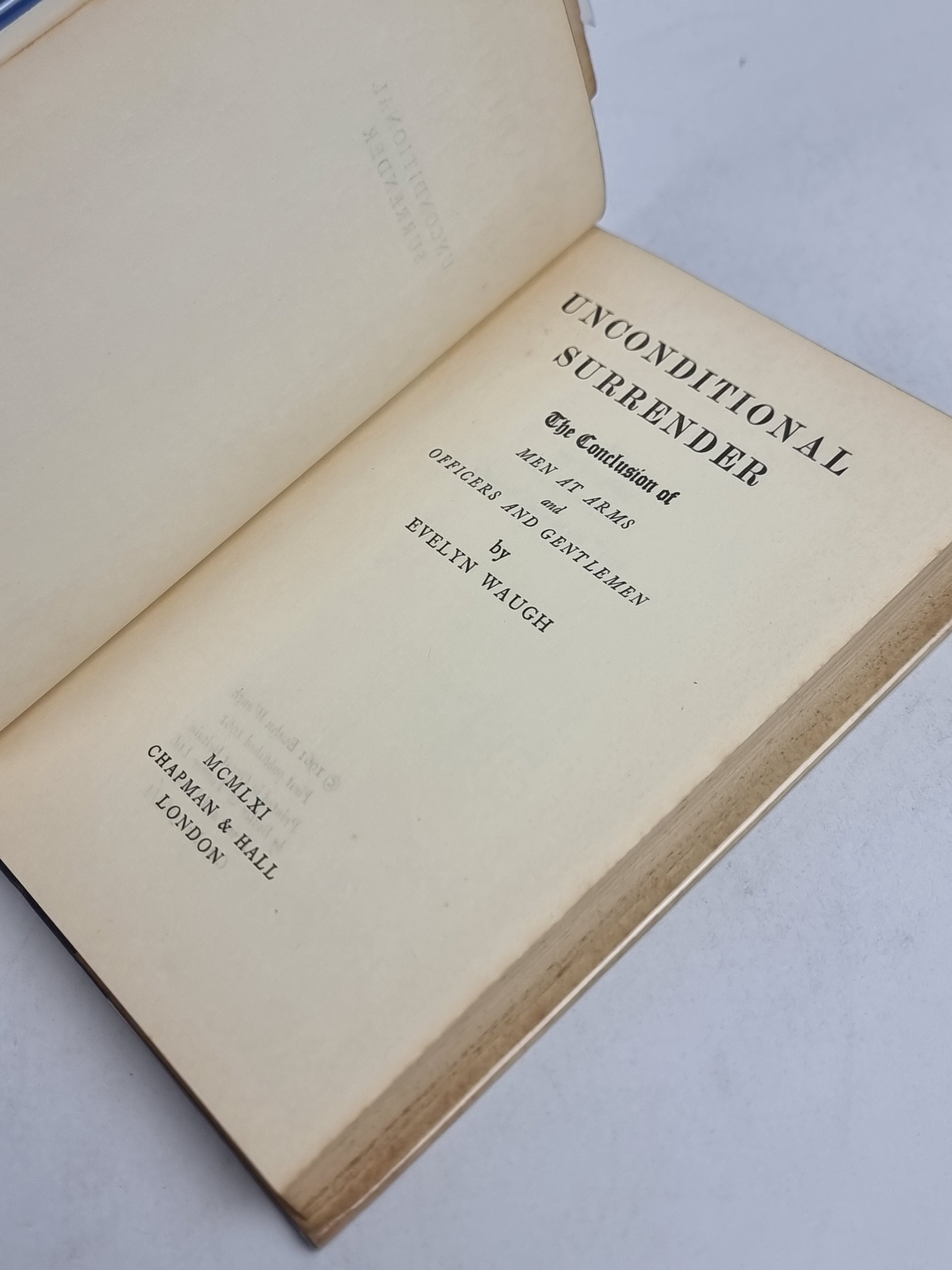 Unconditional Surrender, Evelyn Waugh — 1st Edition