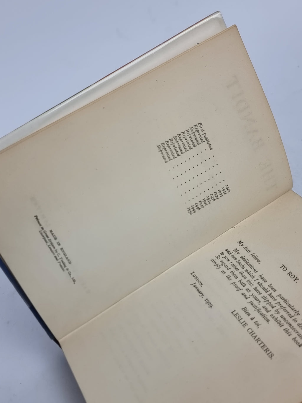 The Bandit, Leslie Charteris