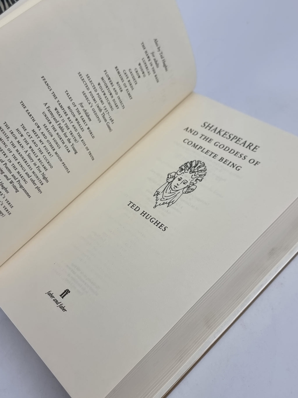 Shakespeare and the Goddess of Complete Being, Ted Hughes — 1st Edition