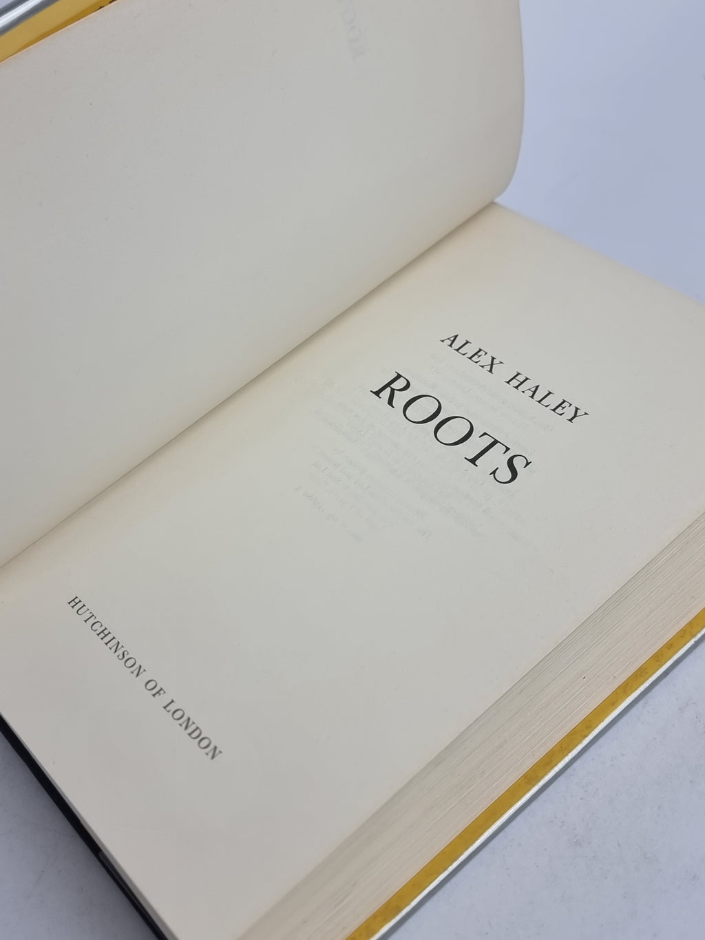 Roots, Alex Haley — 1st UK Edition