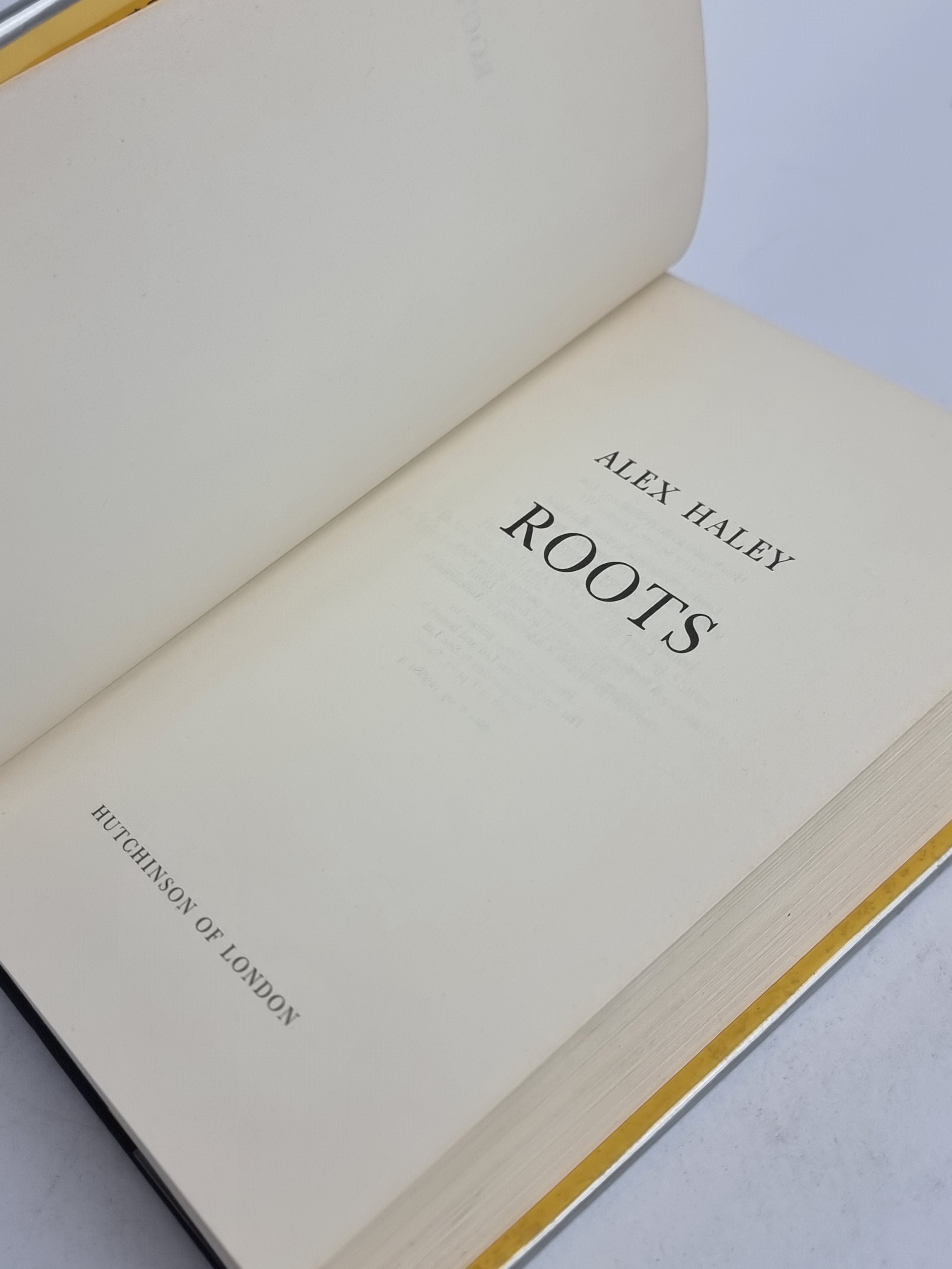 Roots, Alex Haley — 1st UK Edition