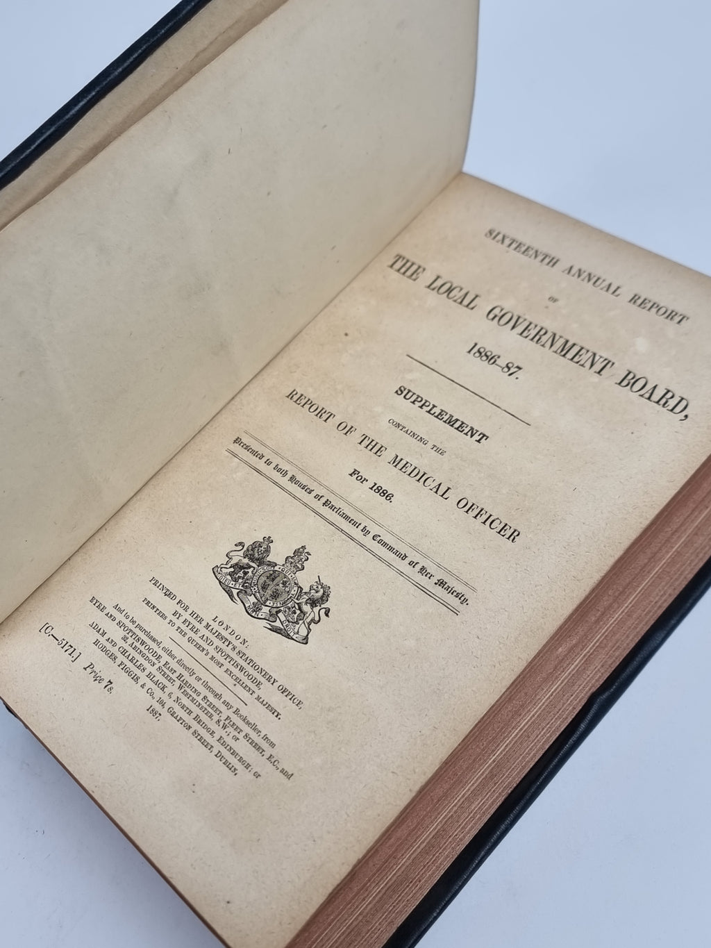 Public Health Reports 1886-88 (incorporating the Sixteenth Annual Report of the Local Government Board)