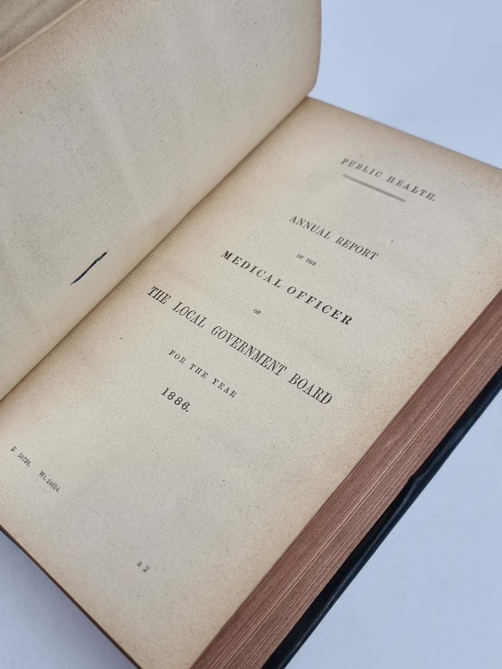 Public Health Reports 1886-88 (incorporating the Sixteenth Annual Report of the Local Government Board)