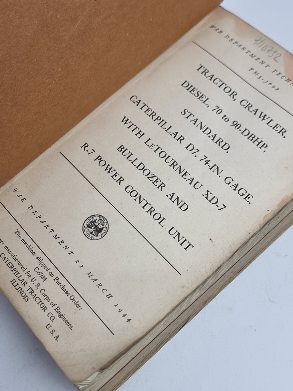 TM 5-3092 War Department Technical Manual — 1st Edition