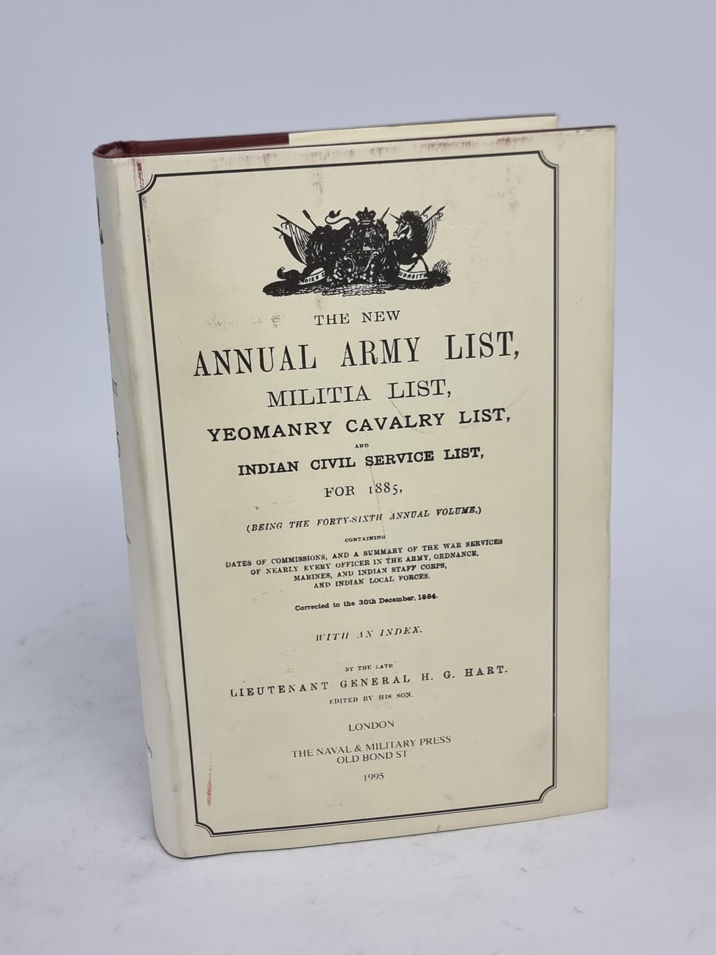 The New Annual Army List, Militia List, Yeomanry Cavalry List, and Indian Civil Service List, for 1885