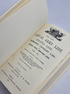 The New Annual Army List, Militia List, Yeomanry Cavalry List, and Indian Civil Service List, for 1885