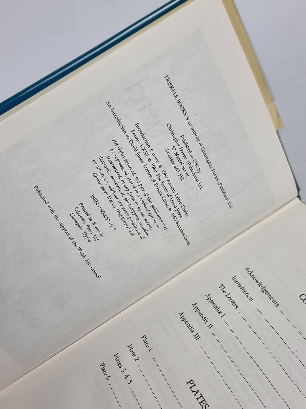 David Jones: Letters To A Friend, Aneirin Talfan Davies — 1st Edition