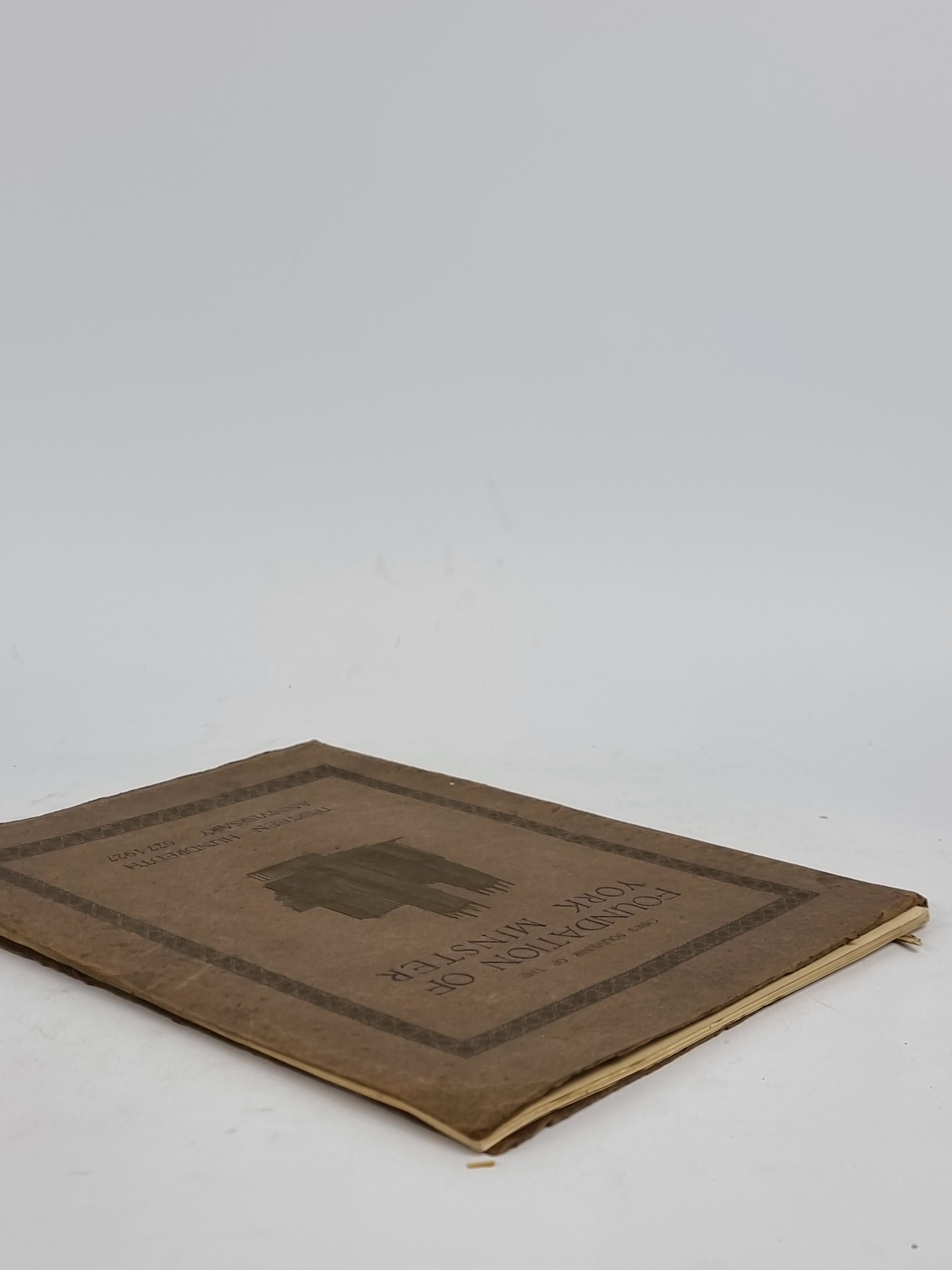 Cox's Souvenir of the Foundation of York Minster, Hugh McGraph — 1st Edition
