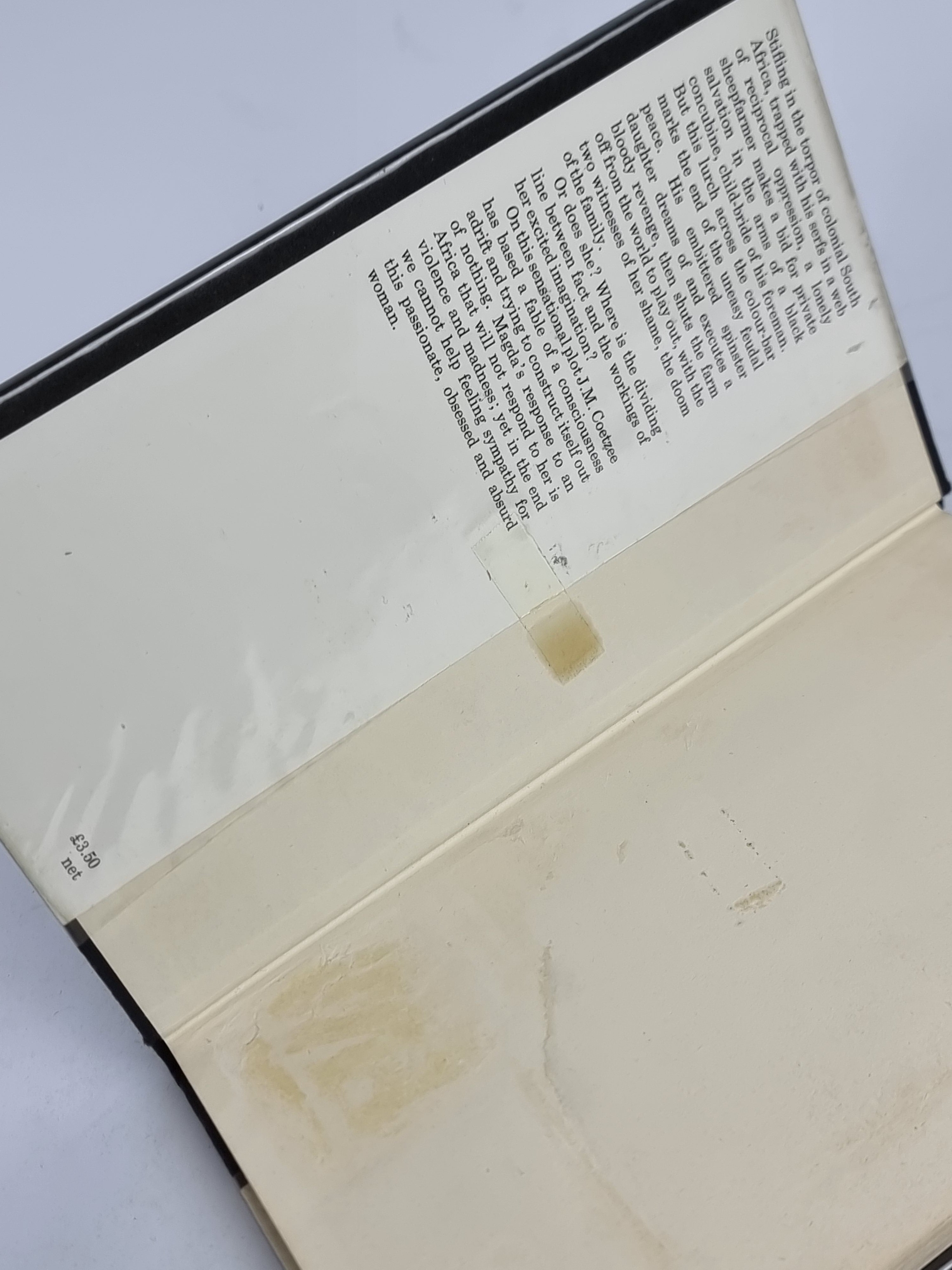 In the Heart of the Country, J.M. Coetzee — 1st Edition