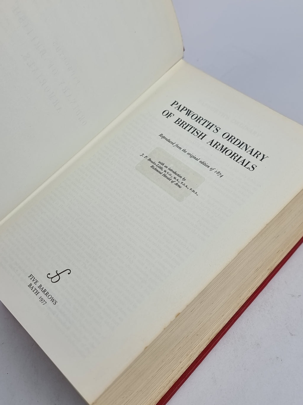Papworth's Ordinary of British Armorials, John W. Papworth (edited by Alfred W. Morant)