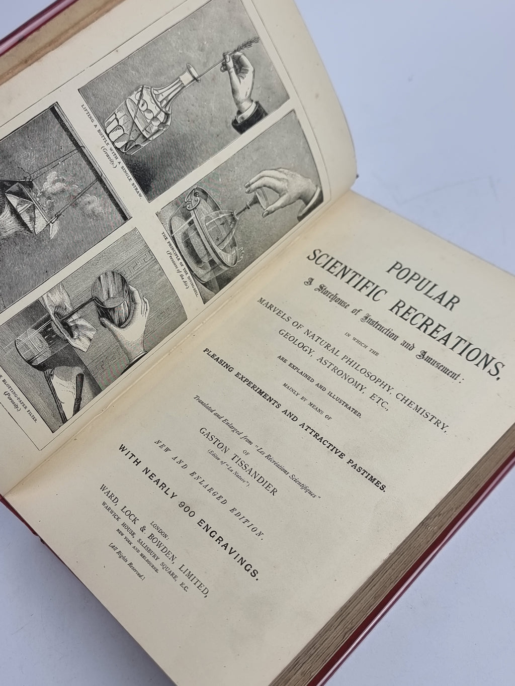 Popular Scientific Recreations, Gaston Tissandier — New and Enlarged Edition
