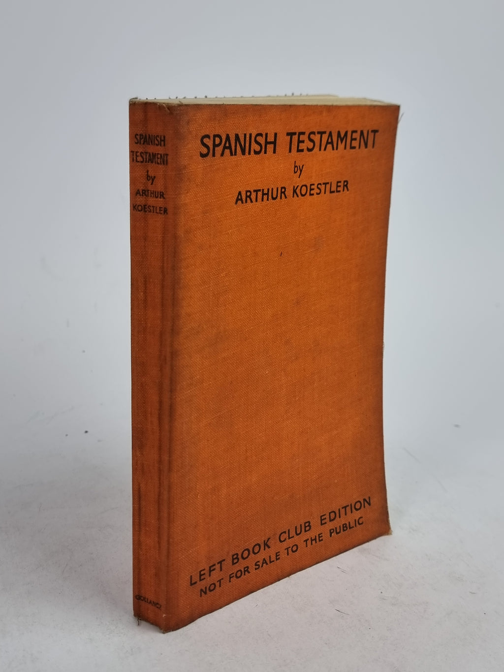 Spanish Testament, Arthur Koestler — 1st Edition