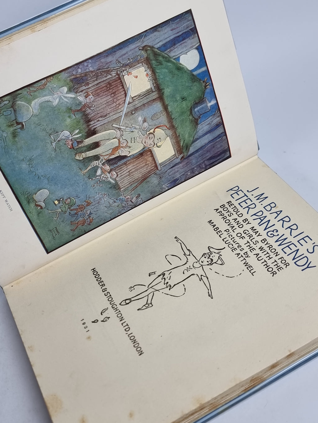 Peter Pan & Wendy, J. M. Barrie (Retold by May Byron) — 1st Edition Thus