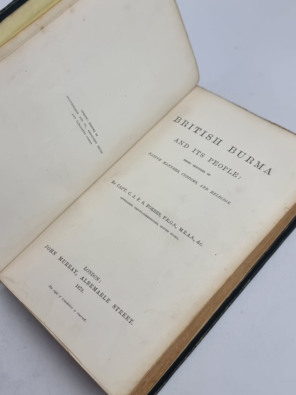 British Burma and Its People: Being Sketches of Native Manners, Customs, and Religion