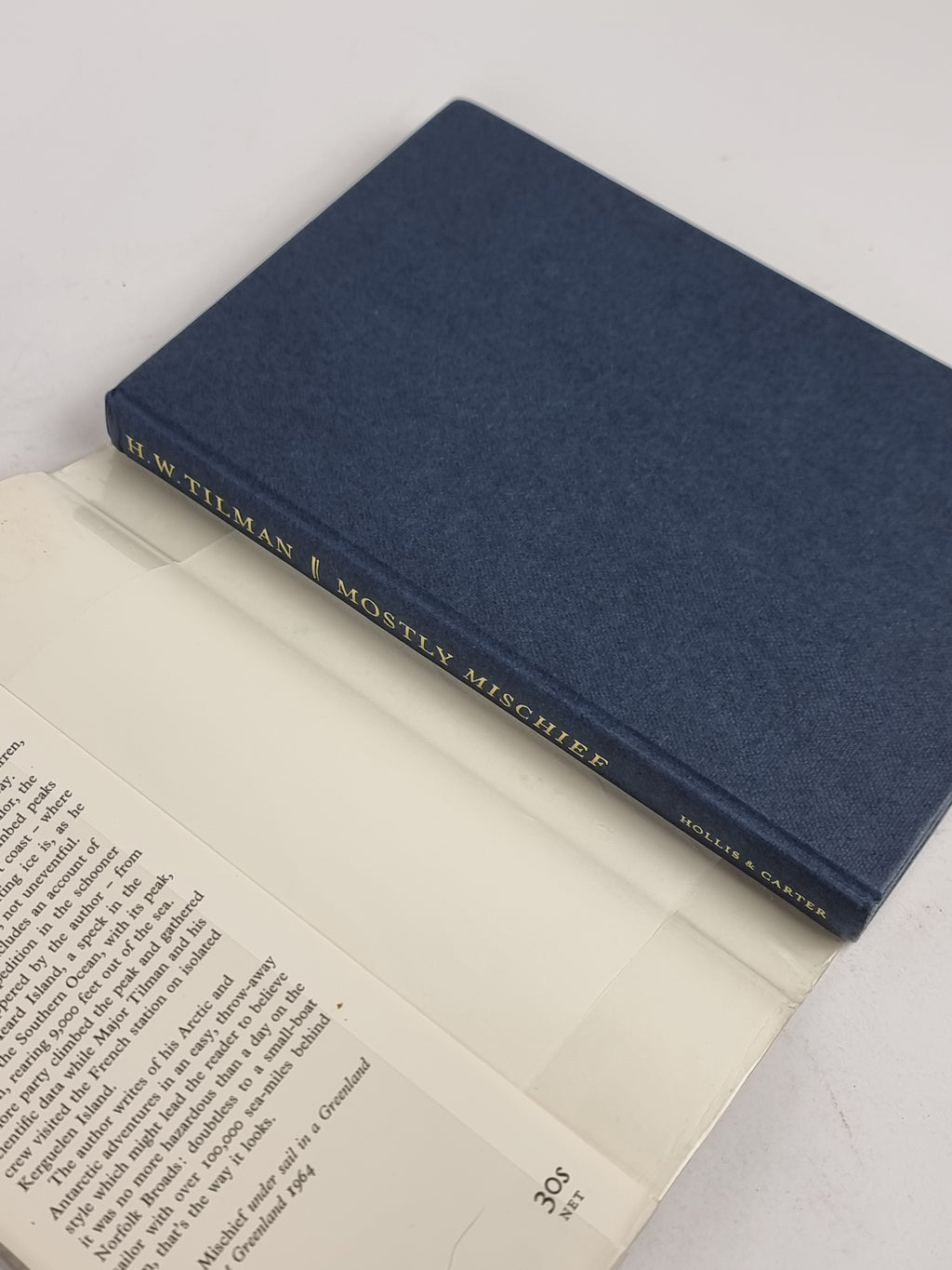 Mostly Mischief, H. W. Tilman — 1st Edition, Signed