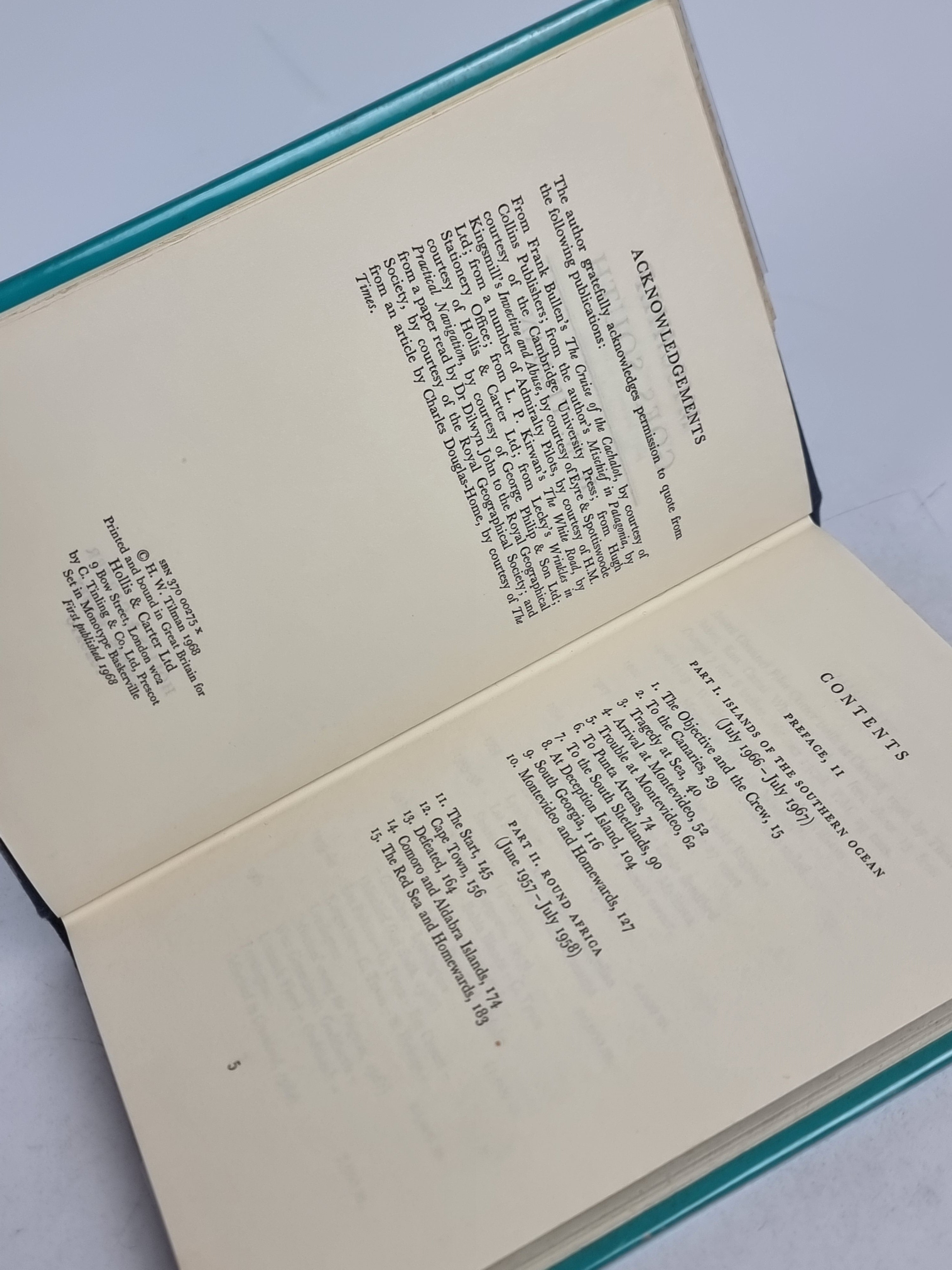 Mischief Goes South, H. W. Tilman — 1st Edition