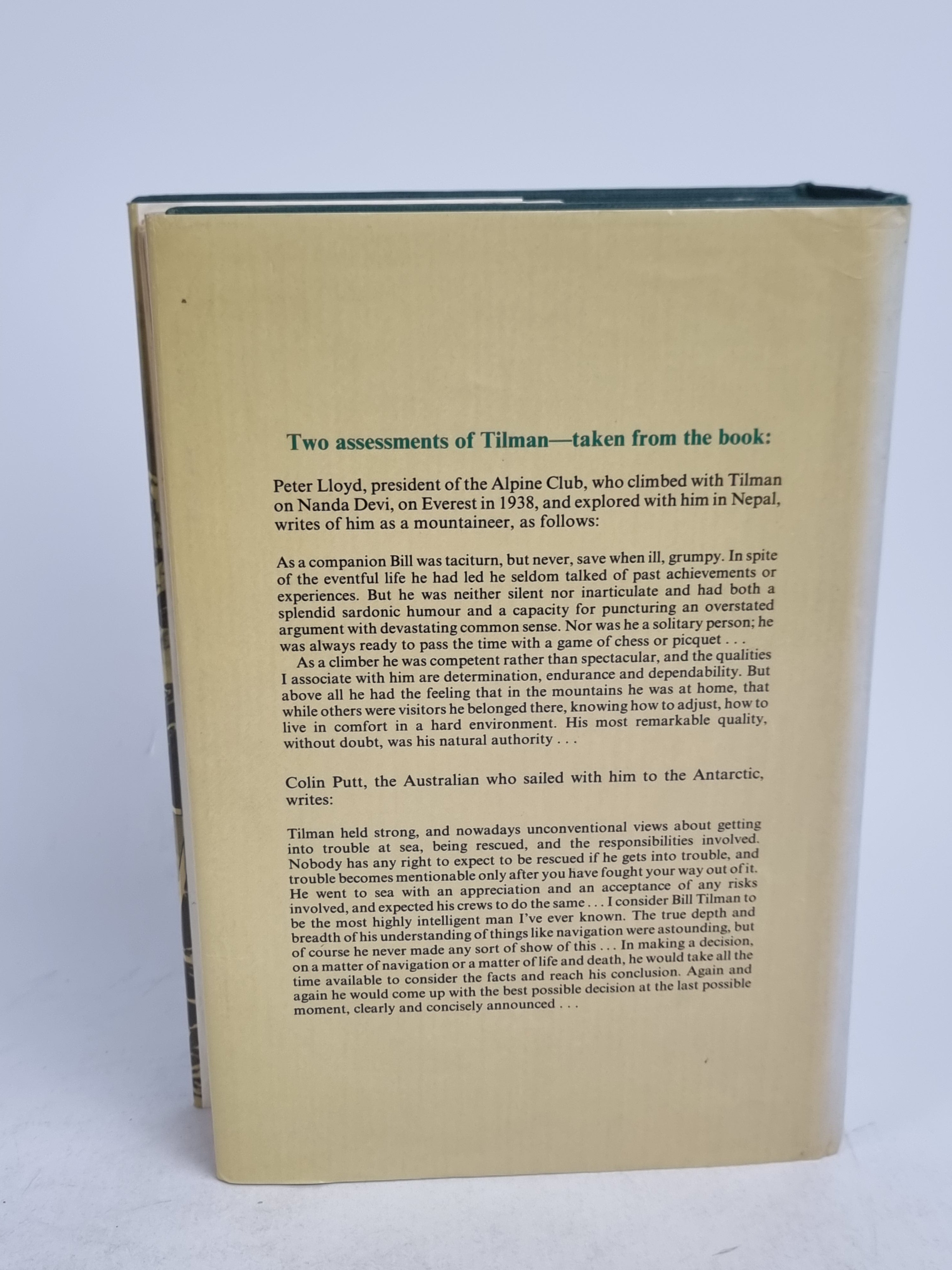 High Mountains & Cold Seas: A Biography of H.W. Tilman, J.R.L. Anderson