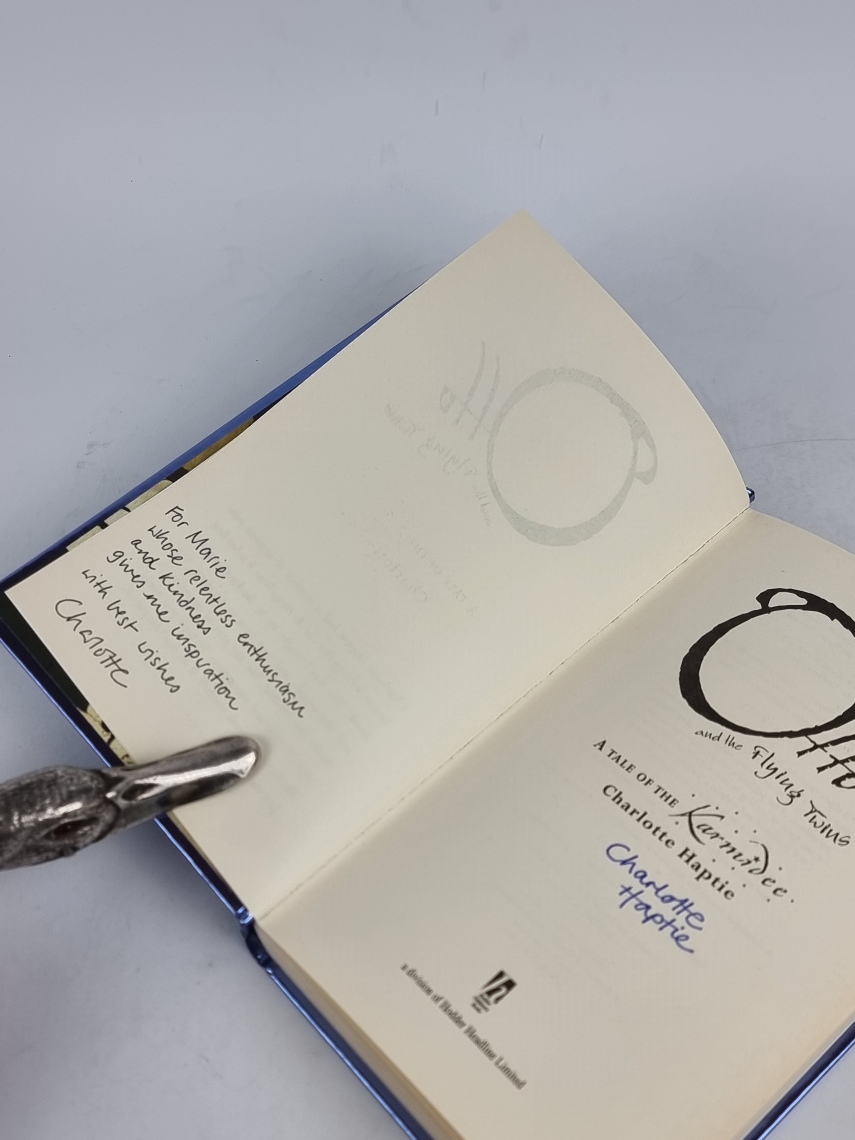 Otto and the Flying Twins, Charlotte Haptie — 1st Edition, Signed