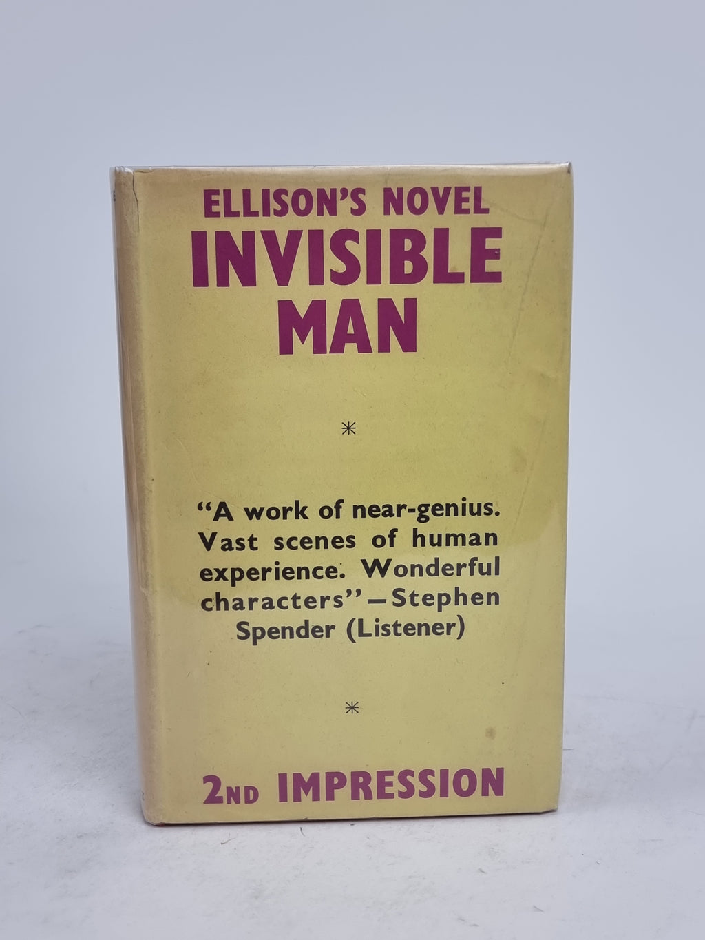 Invisible Man, Ralph Ellison — 2nd Impression