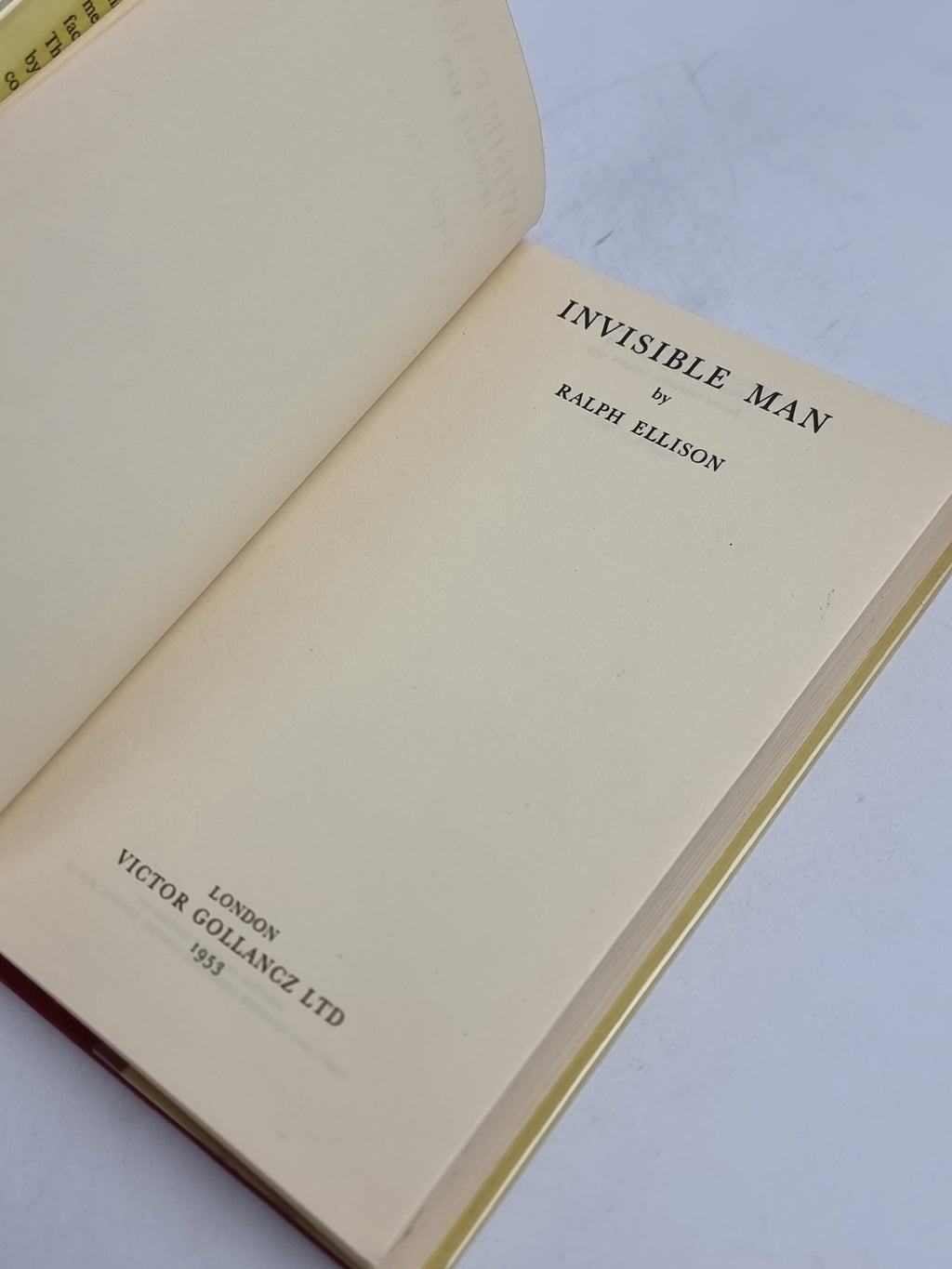 Invisible Man, Ralph Ellison — 2nd Impression