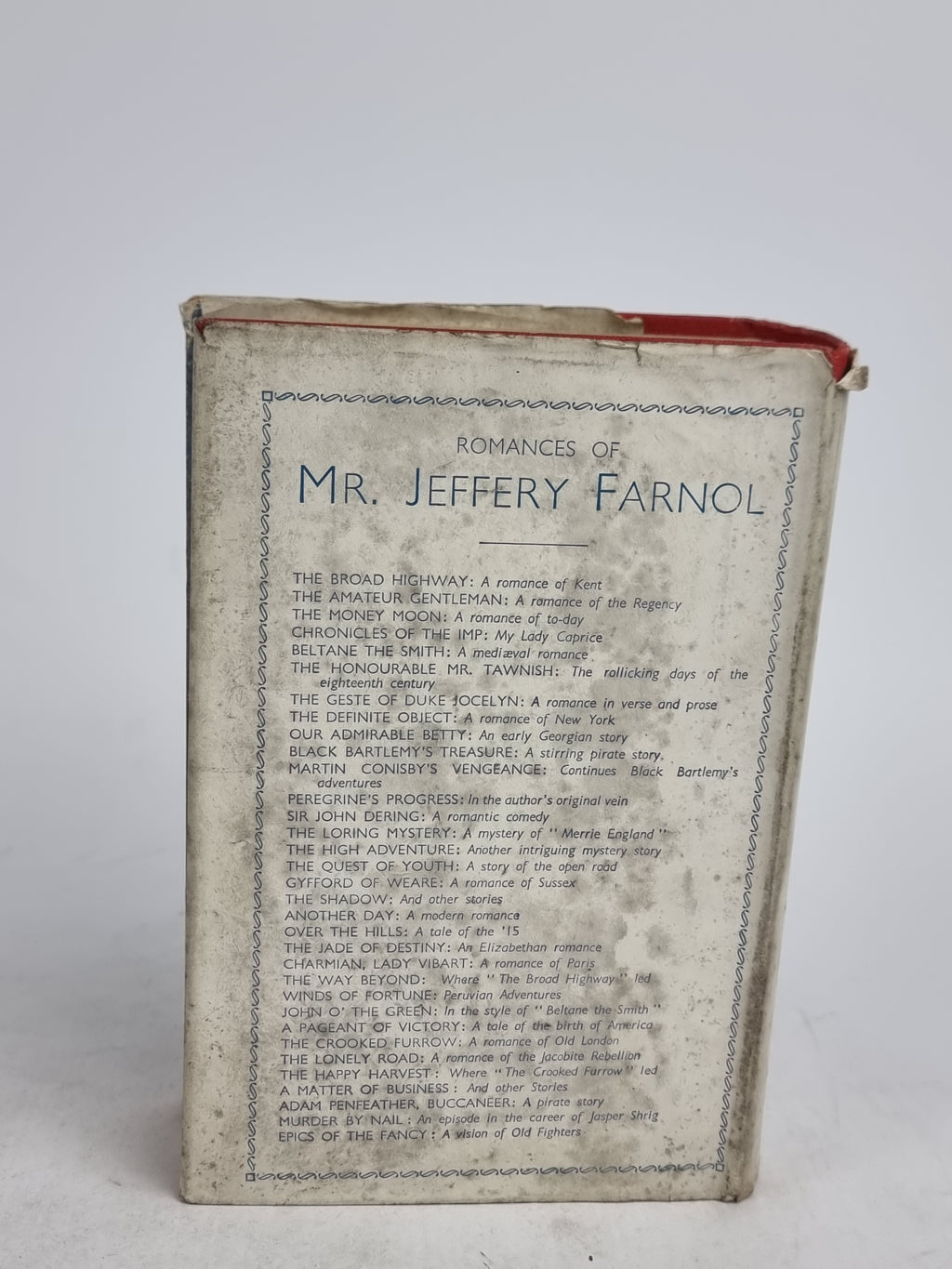 The Happy Harvest, Jeffery Farnol