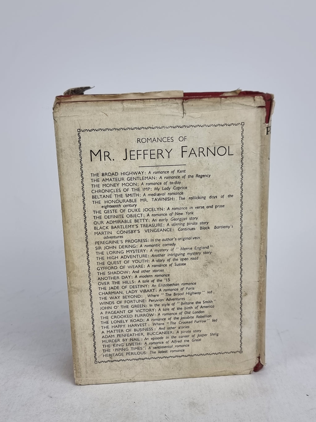 Heritage Perilous, Jeffery Farnol — 1st Edition