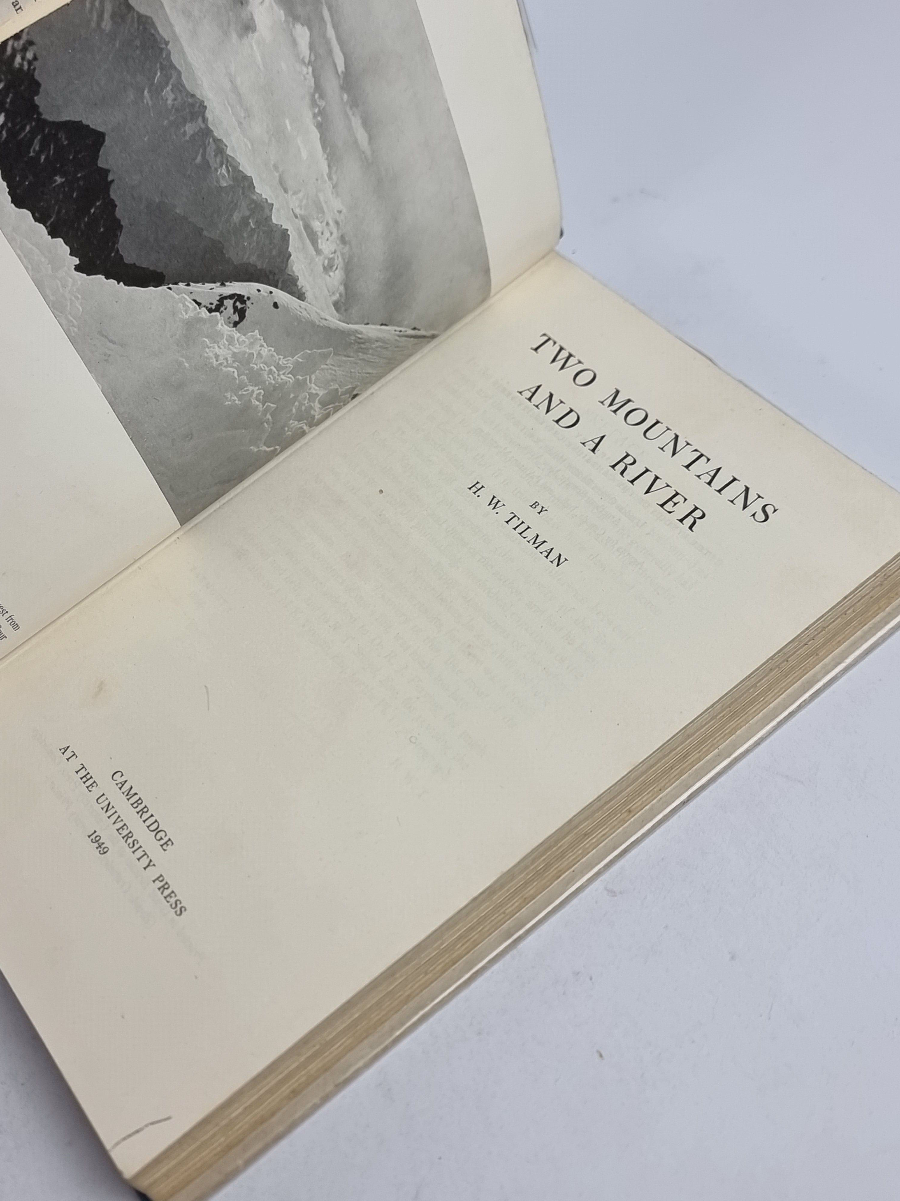 Two Mountains and a River, H. W. Tilman — 1st Edition