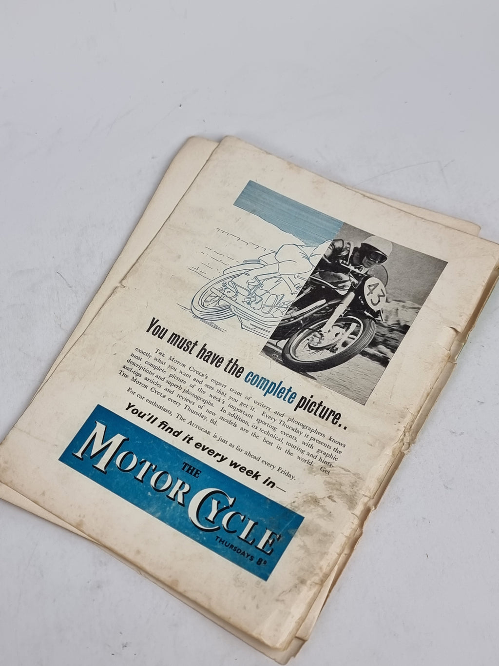 The Manx Grand Prix 1954 Official Programme, Manx Motor Cycle Club