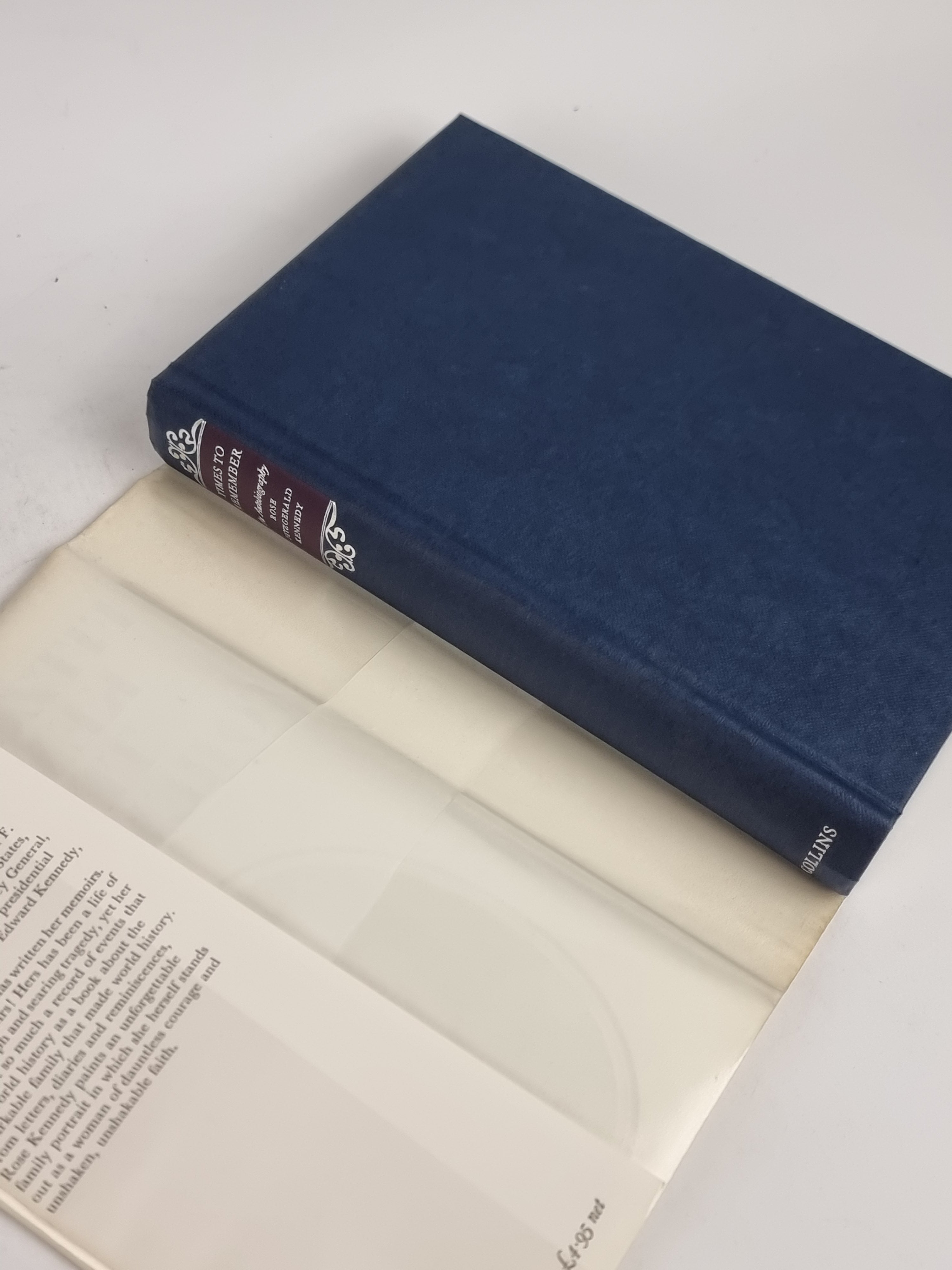 Times to Remember, Rose Fitzgerald Kennedy — 1st Edition, Signed