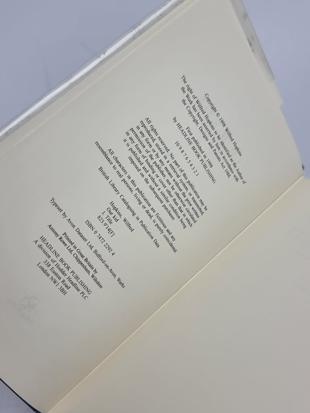 Our Kid, Billy Hopkins — 1st Edition