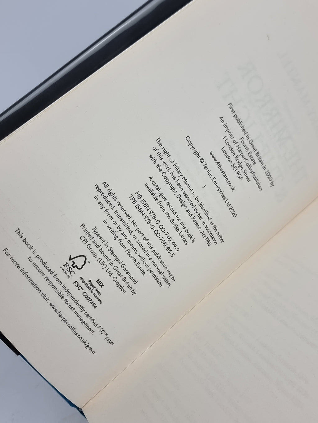 The Mirror & the Light, Hilary Mantel — Exclusive Independent Bookshop Ed