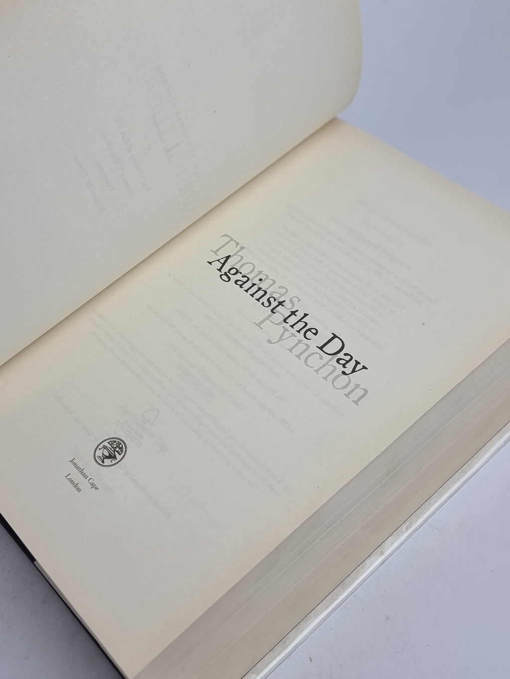 Against the Day, Thomas Pynchon — 1st UK Edition