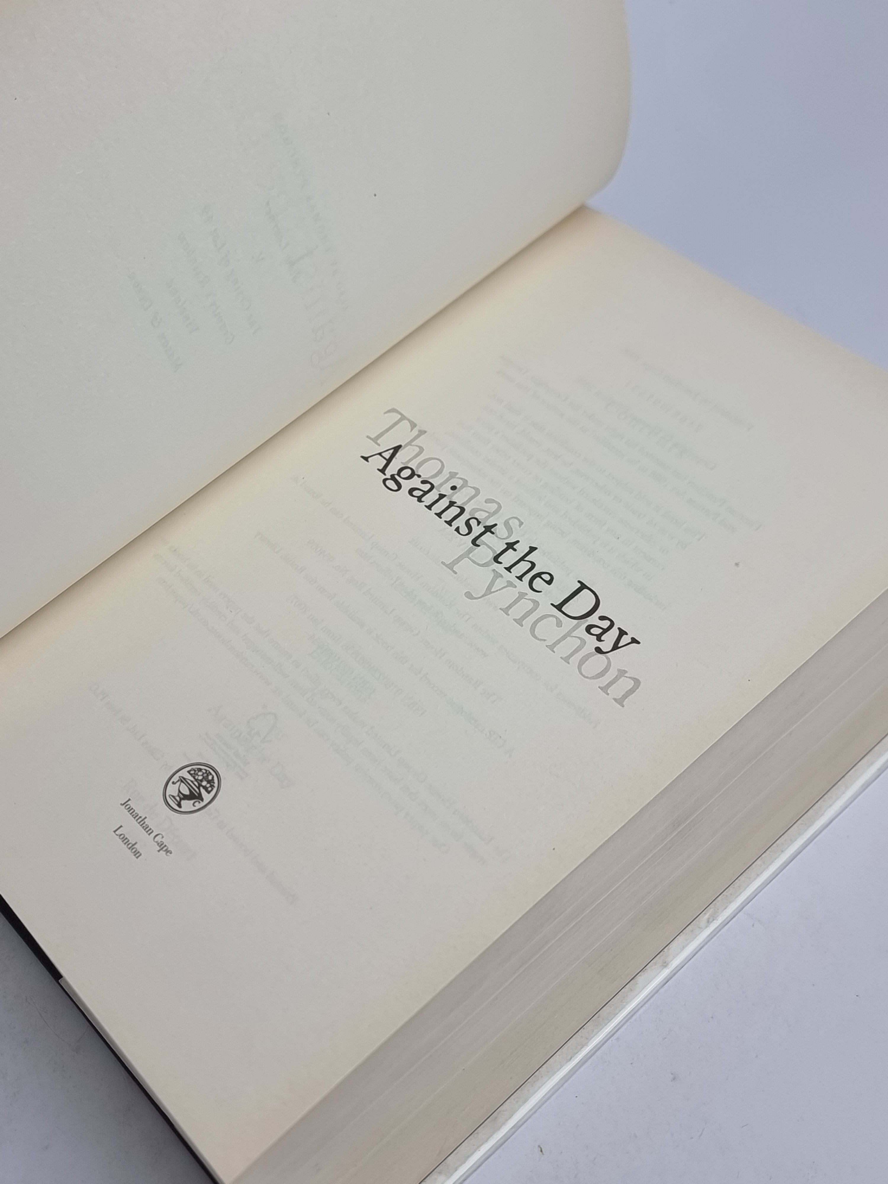 Against the Day, Thomas Pynchon — 1st UK Edition