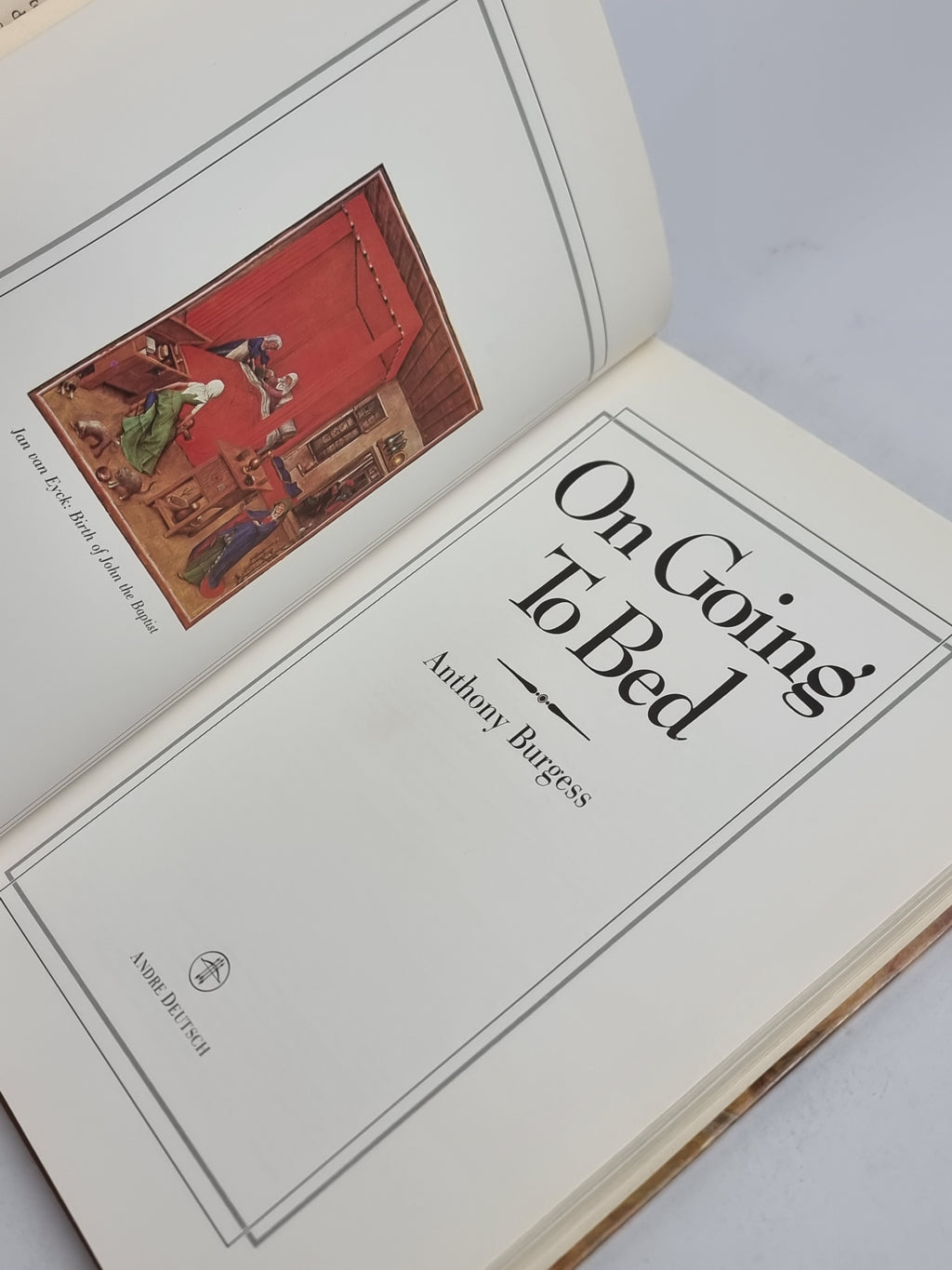 On Going to Bed, Anthony Burgess — 1st Edition
