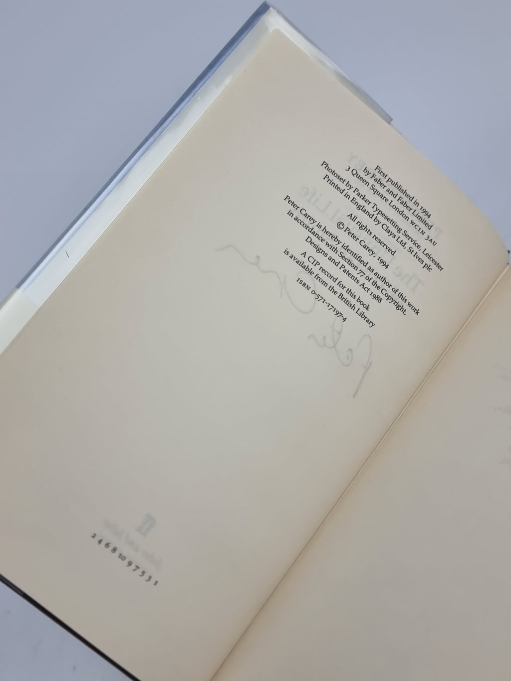 The Unusual Life of Tristan Smith, Peter Carey — 1st Edition, Signed