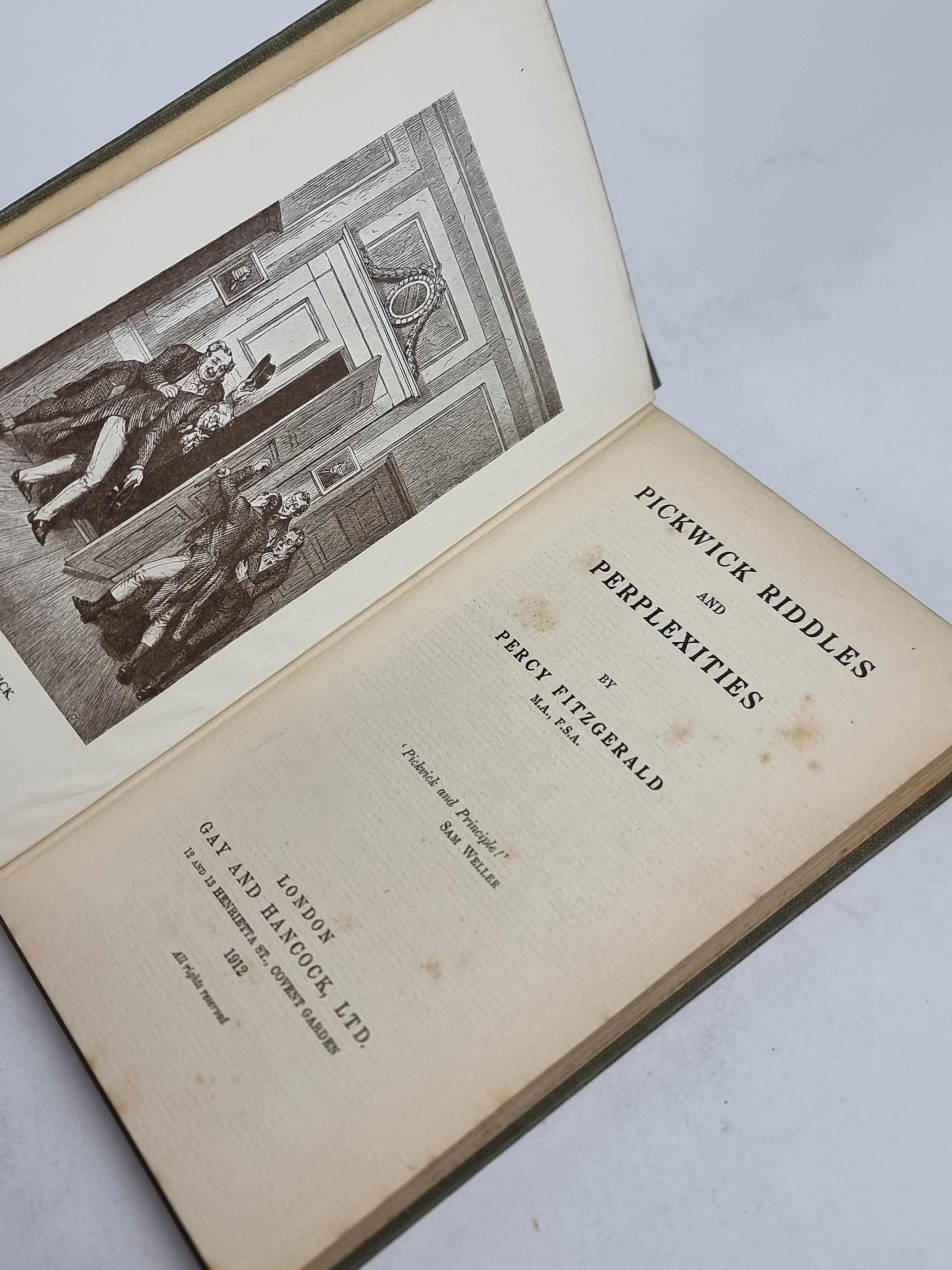 Pickwick Riddles and Perplexities, Percy Fitzgerald — 1st Edition