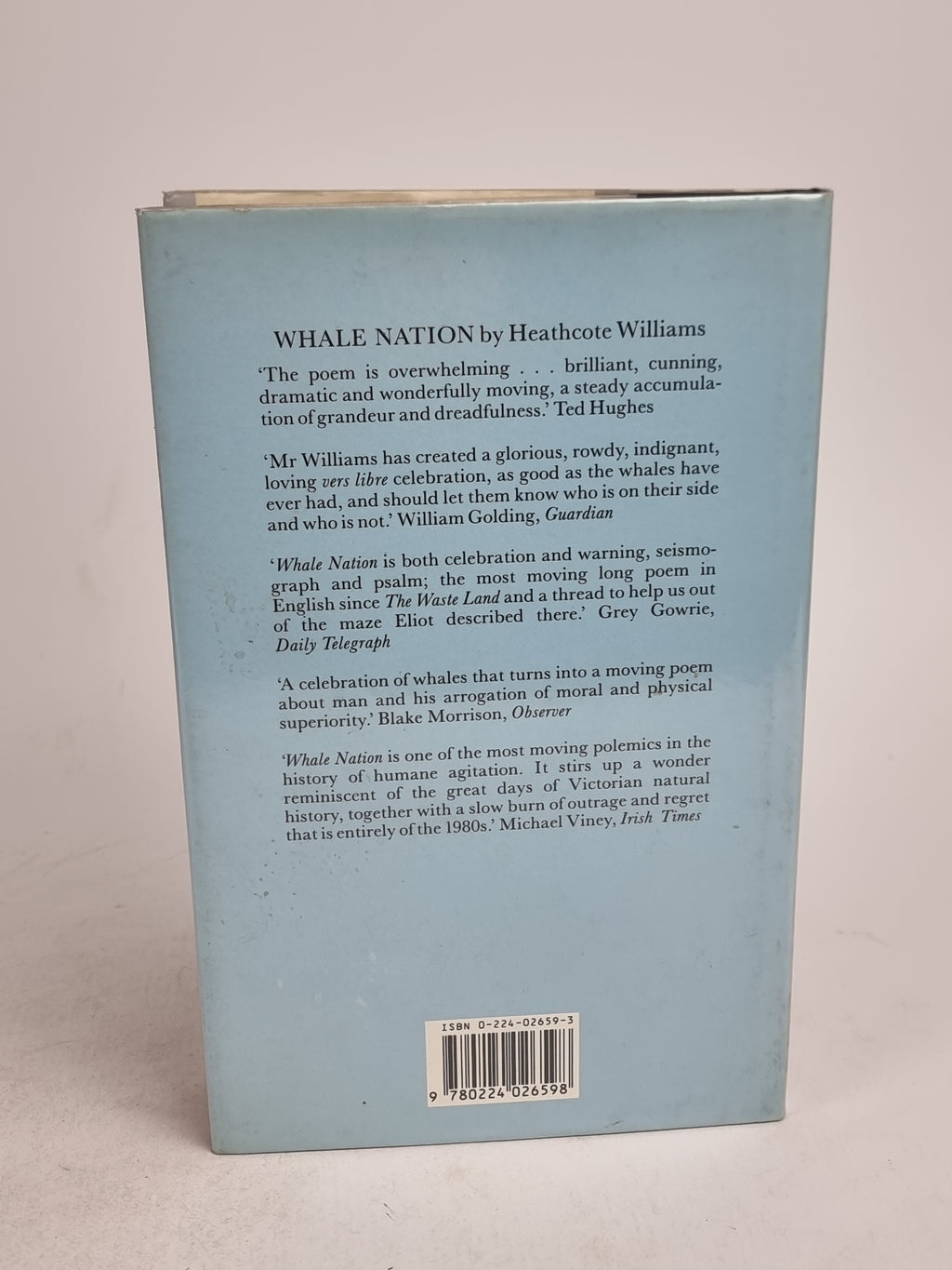 Falling for a Dolphin, Heathcote Williams — 1st Edition, Signed