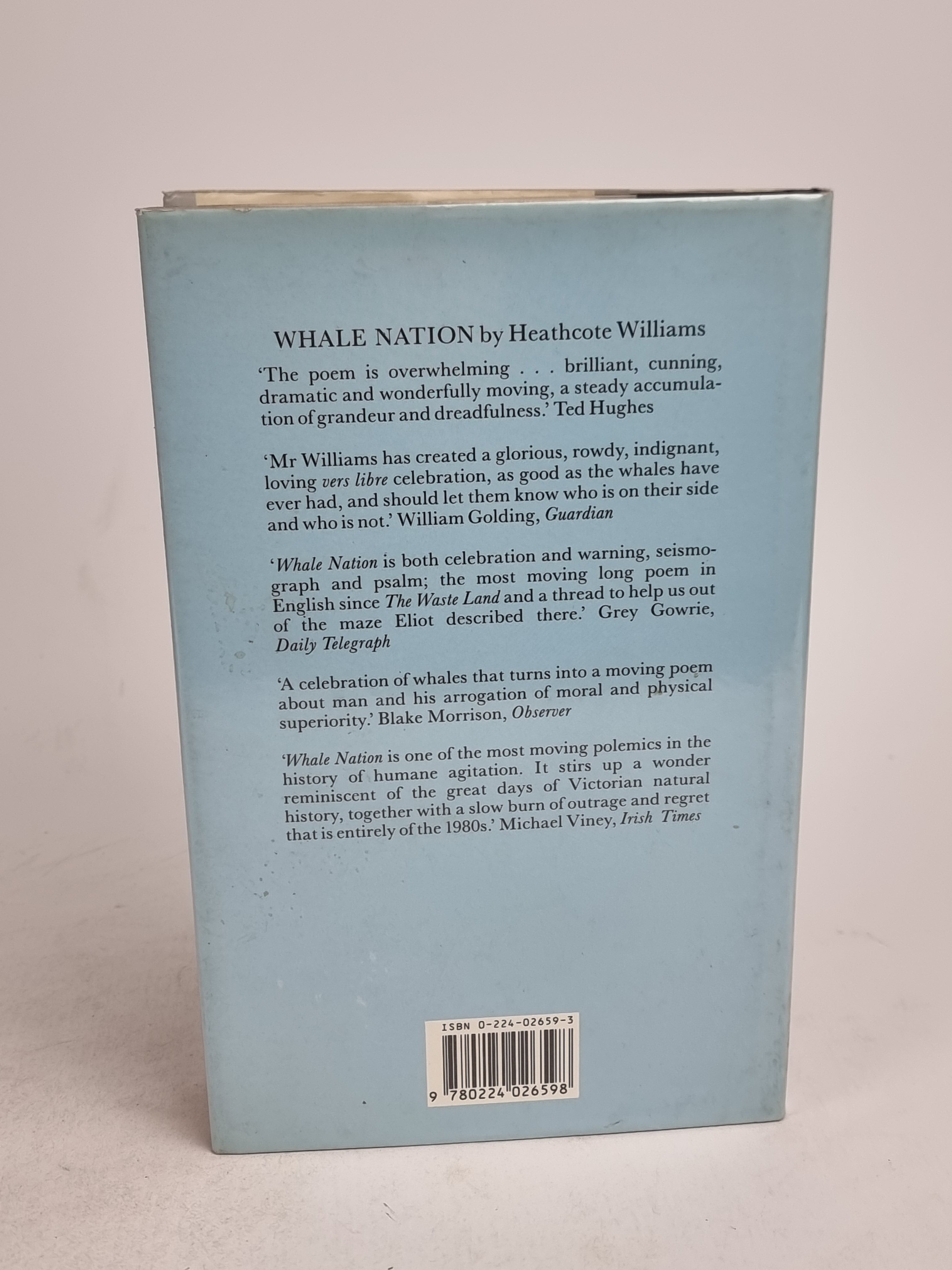 Falling for a Dolphin, Heathcote Williams — 1st Edition, Signed