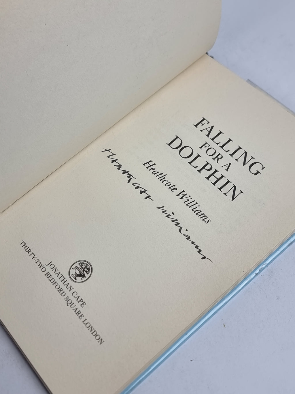 Falling for a Dolphin, Heathcote Williams — 1st Edition, Signed