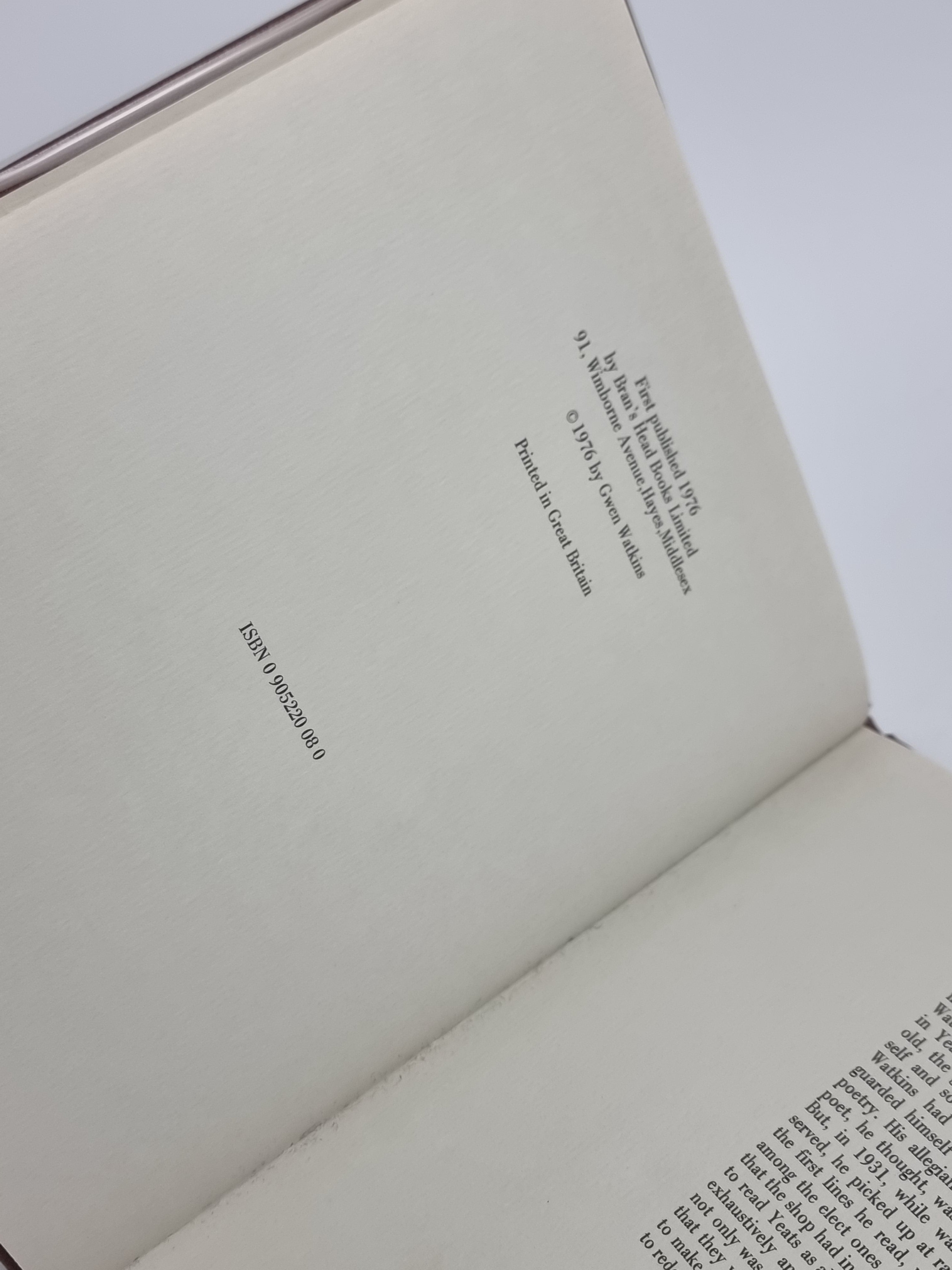 The Influences, Vernon Watkins — 1st Edition, Limited Numbered Issue