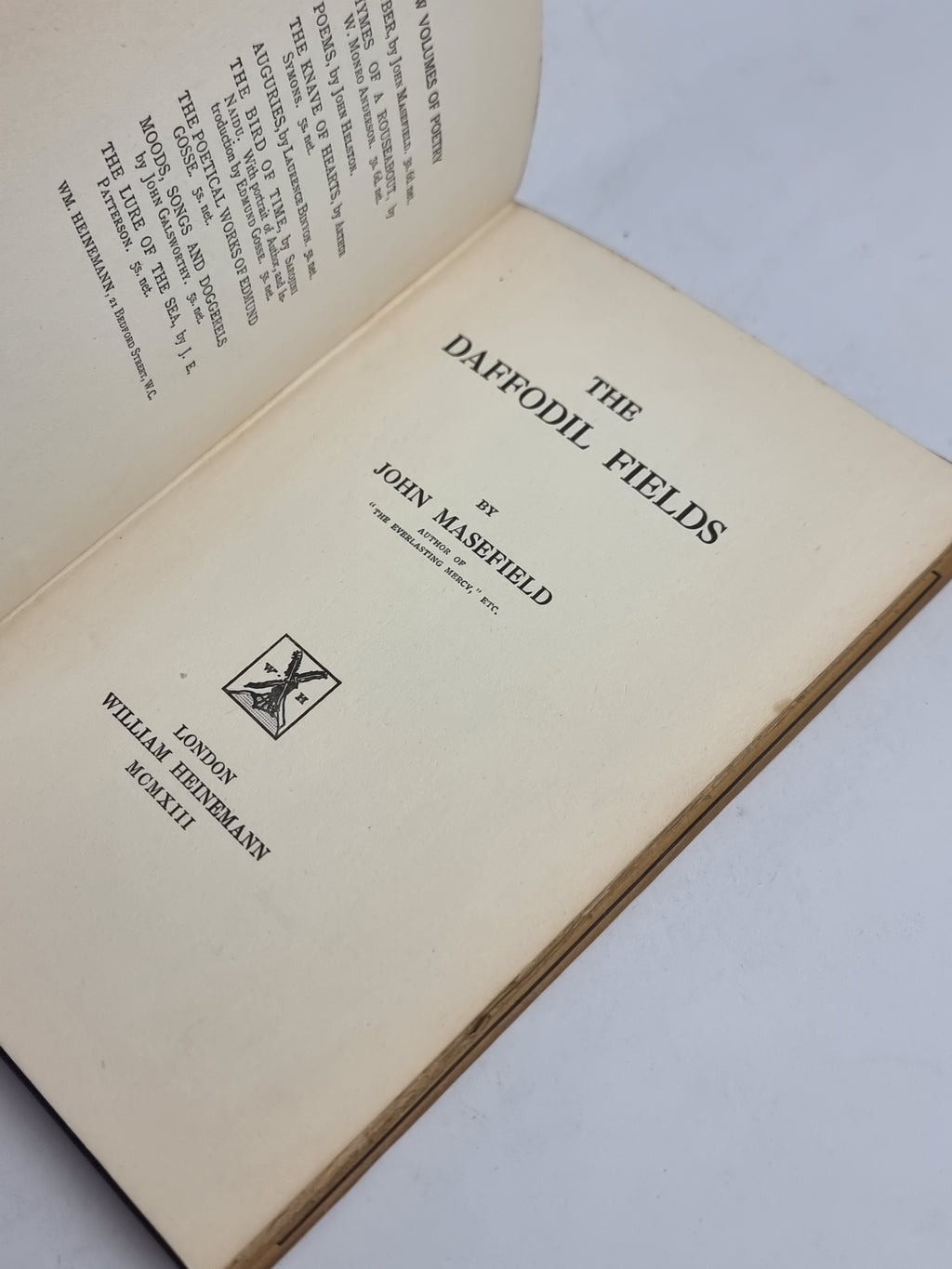 The Daffodil Fields, John Masefield — 1st Edition