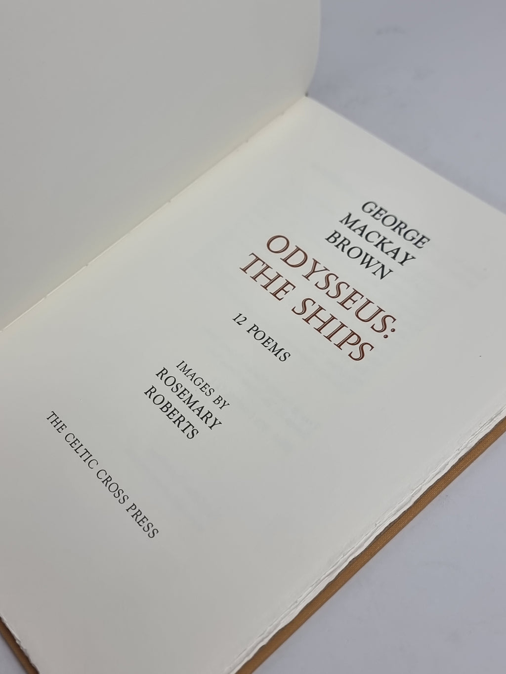 Odysseus: The Ships, George Mackay Brown — Limited 1st Edition