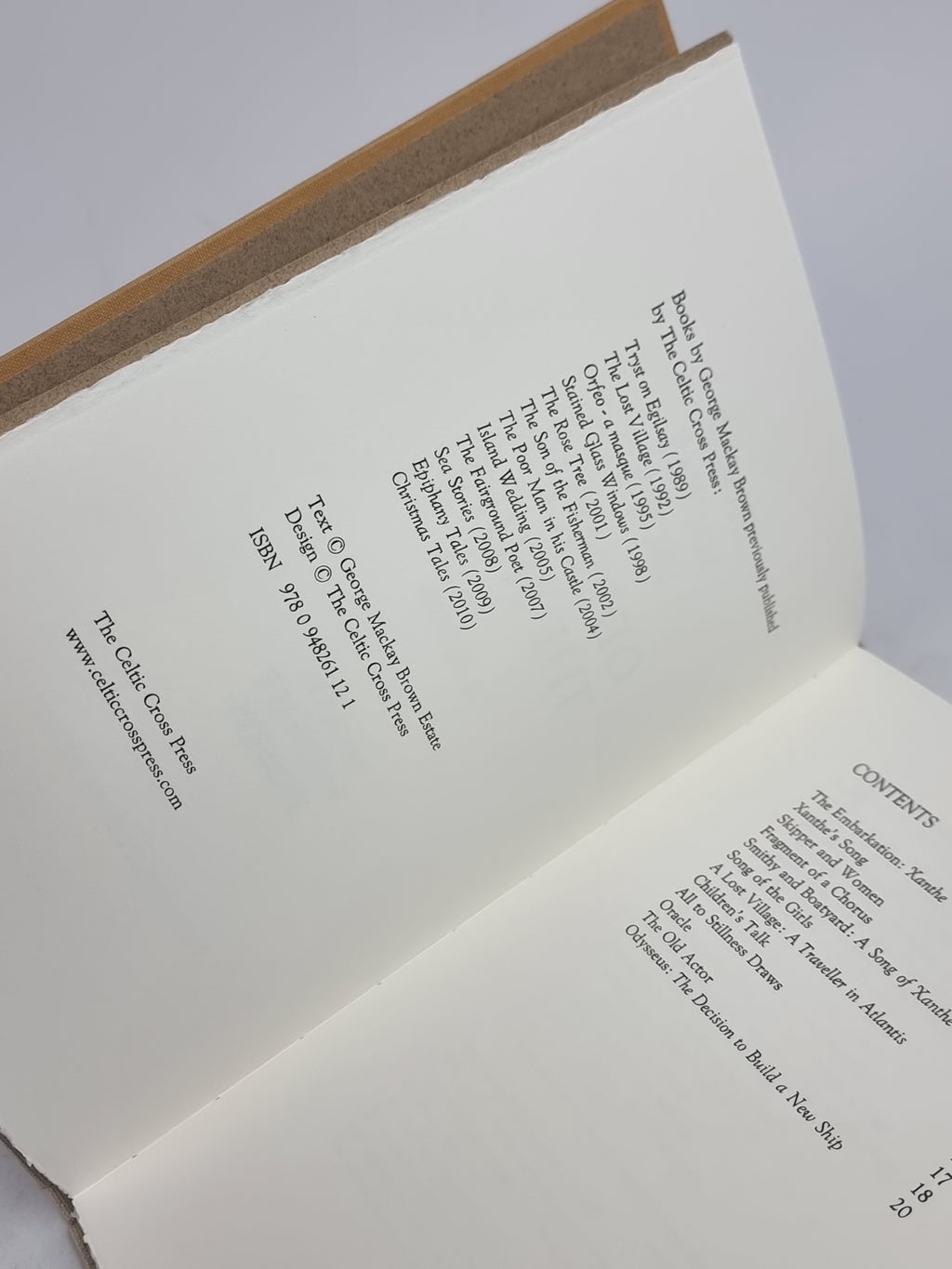 Odysseus: The Ships, George Mackay Brown — Limited 1st Edition